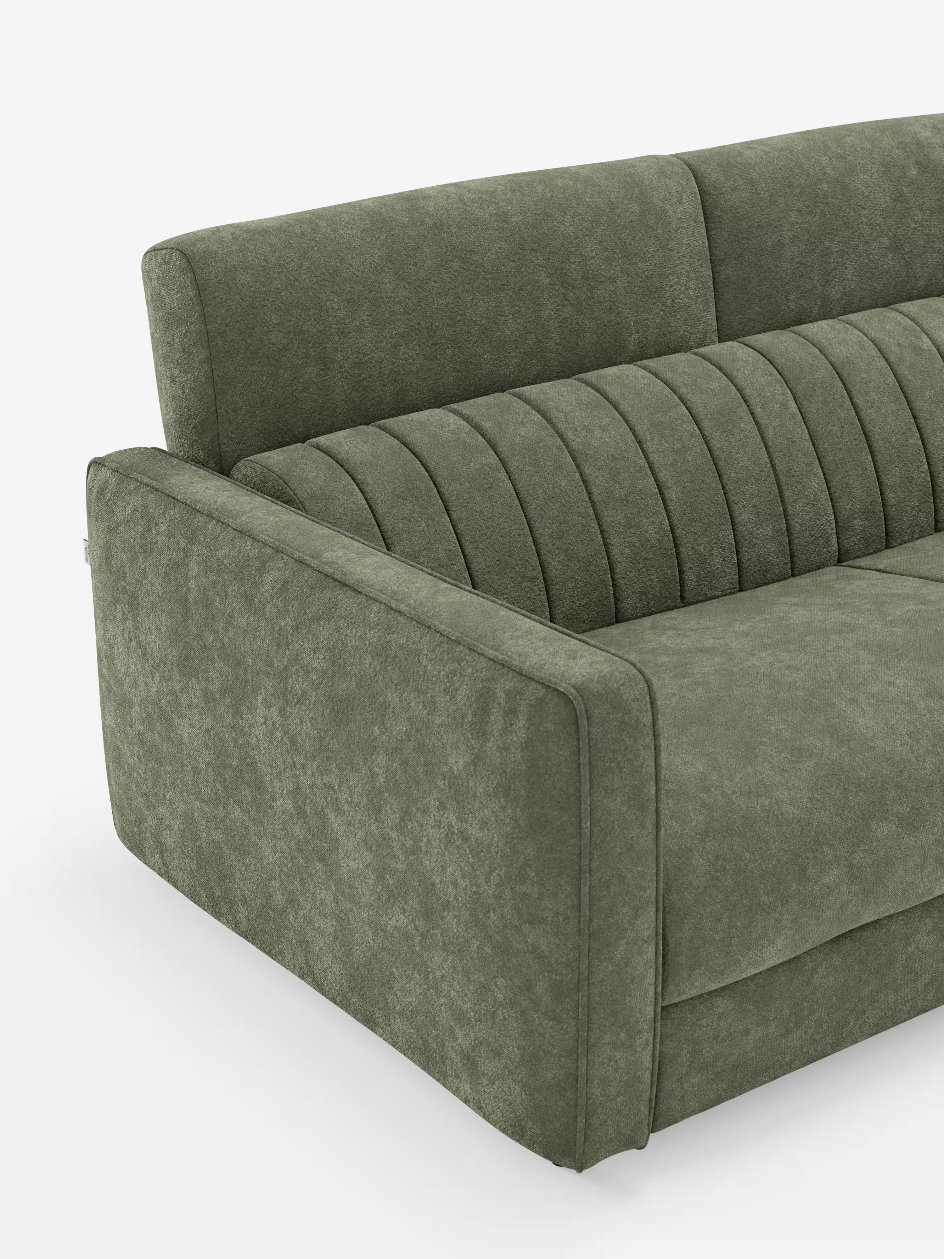 Nivon divano letto moderno 2 e 3 posti - materasso H16 cm e poggiatesta regolabili in tessuto smacchiabile