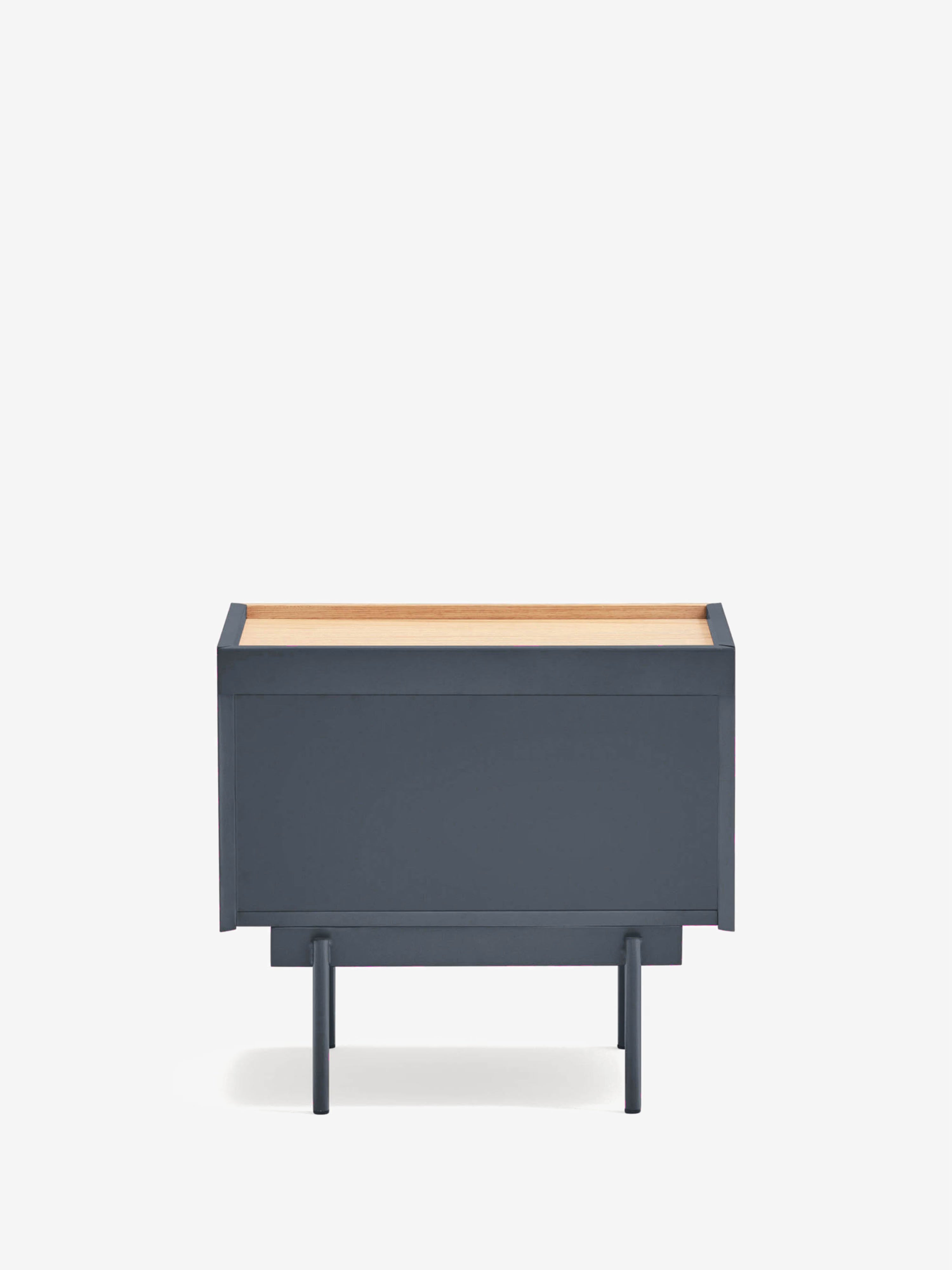 Otto comodino in rovere e grigio antracite – design moderno 50 x 47 cm