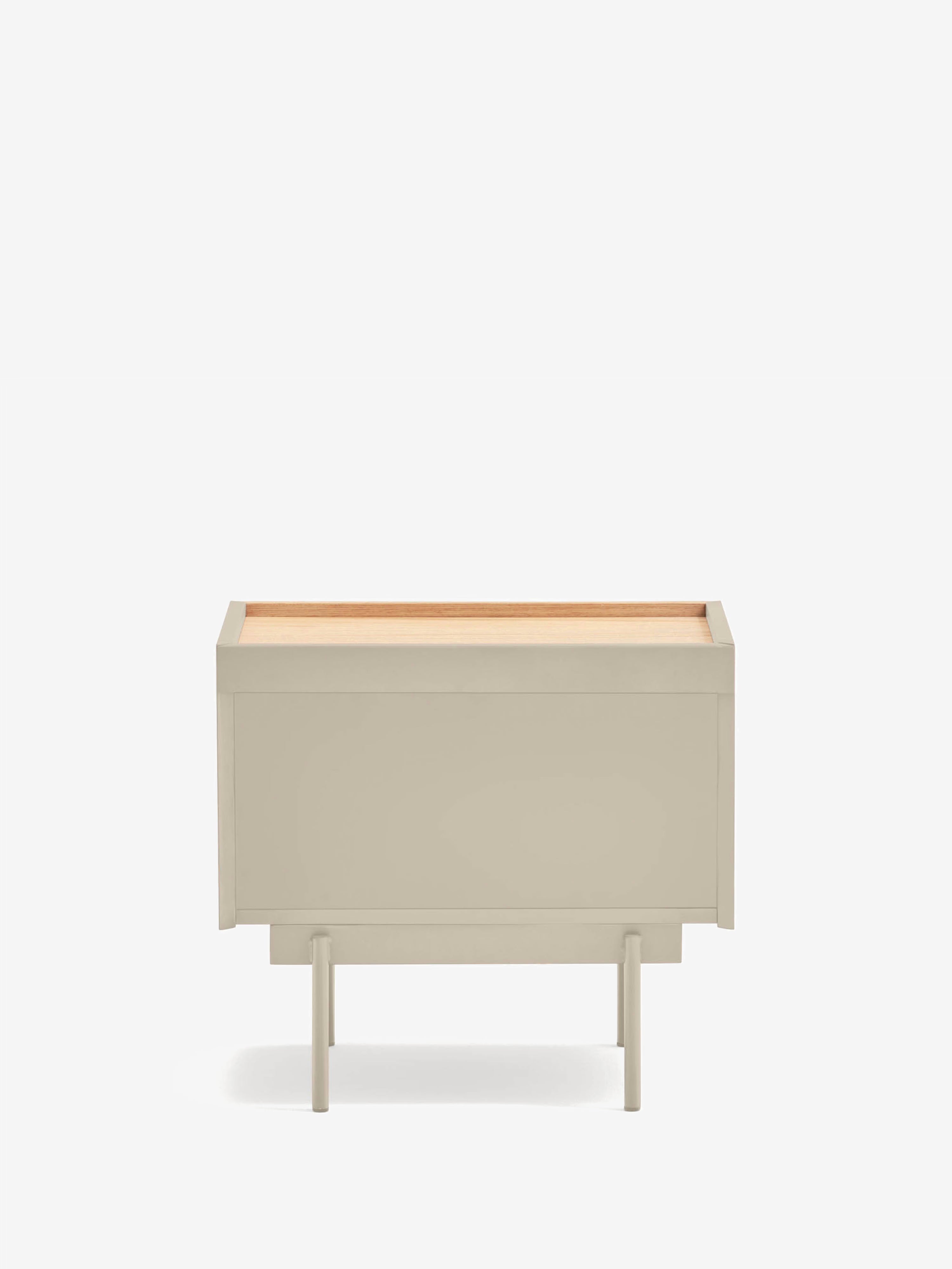 Otto comodino in rovere e beige sabbia – design moderno 50 x 47 cm