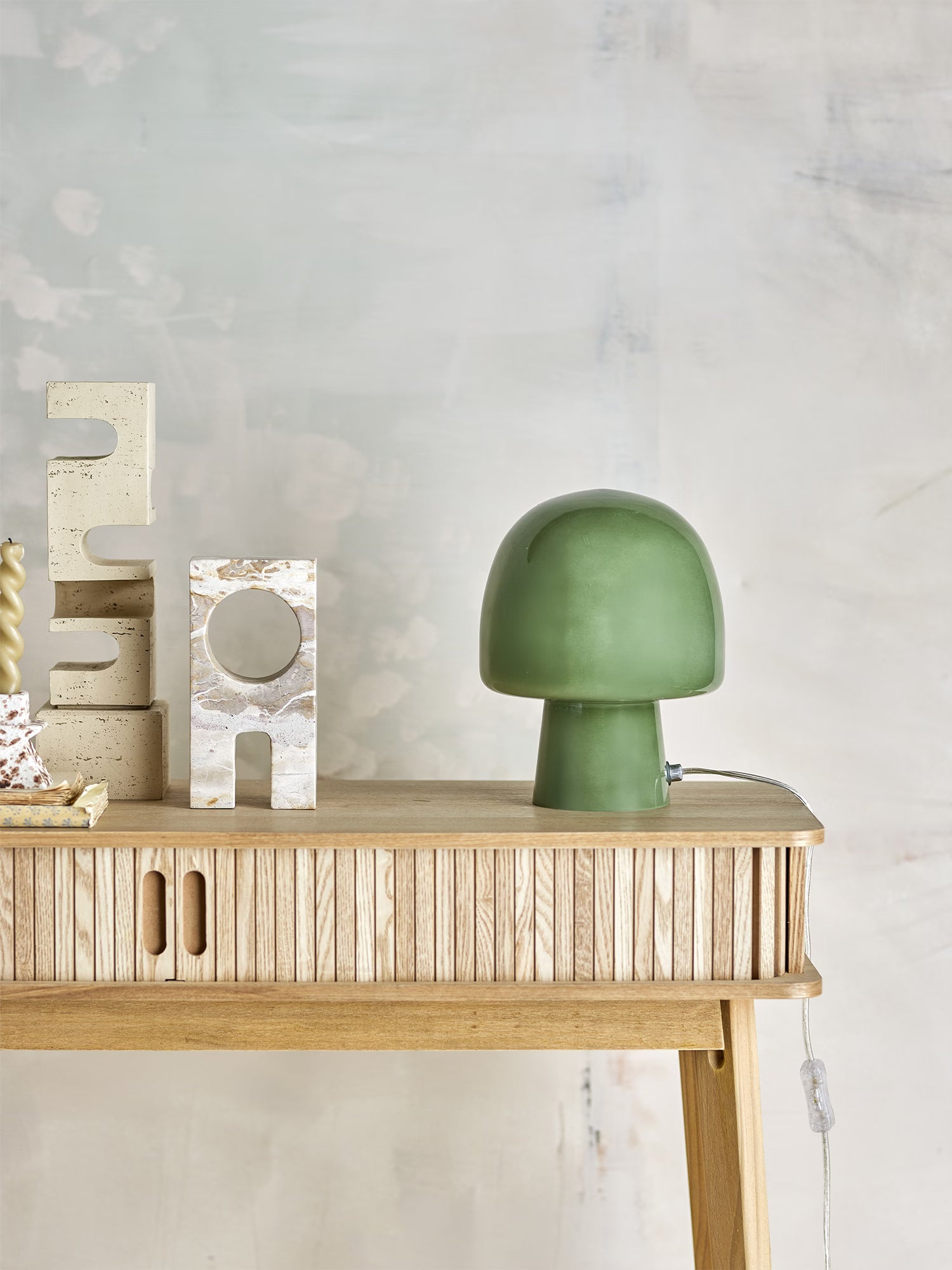 Paddy Lampada da Tavolo in Vetro – Design a Fungo