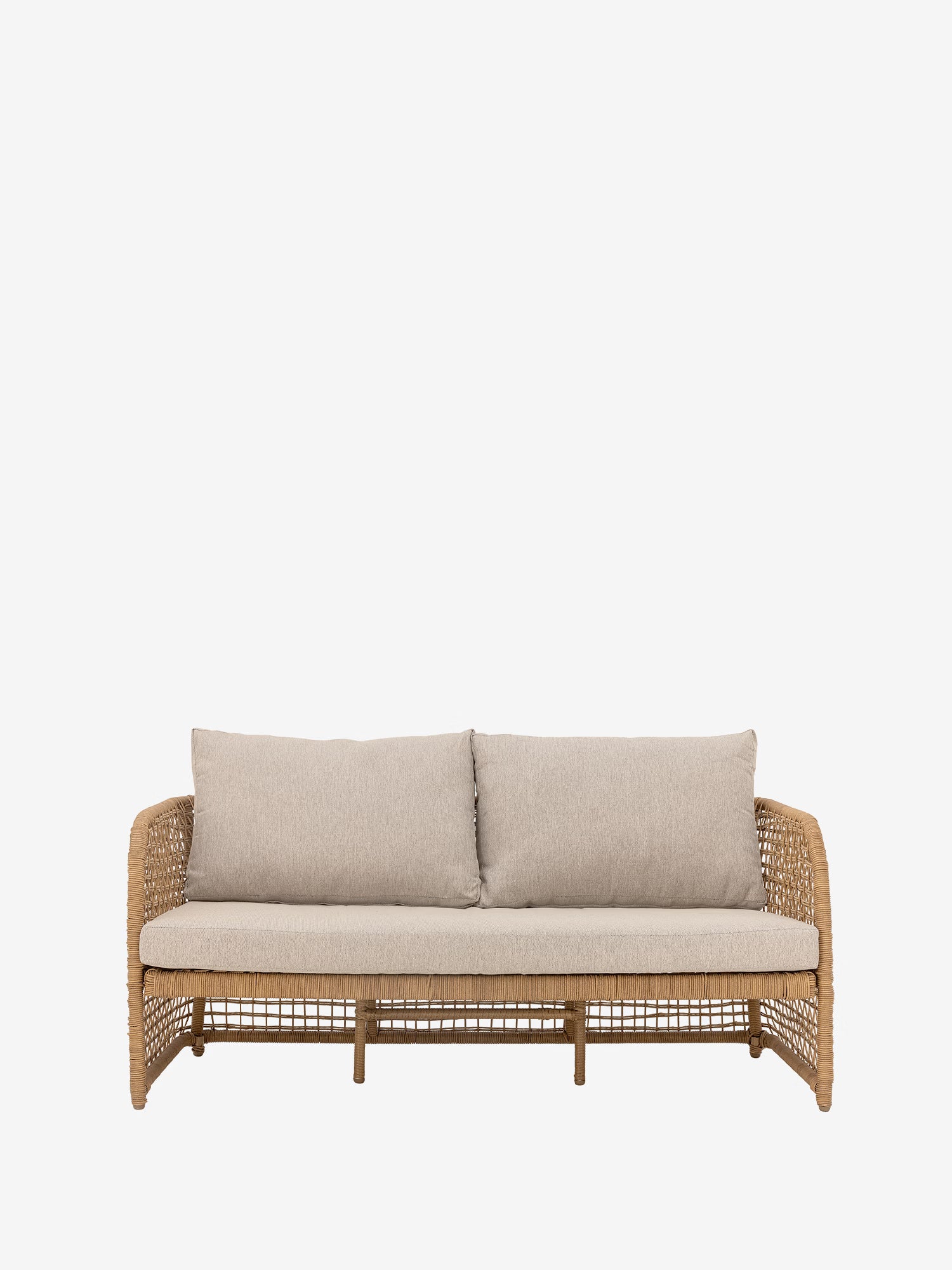 Penzano 2-Sitzer-Sofa für den Außenbereich aus synthetischem Rattan 164 cm