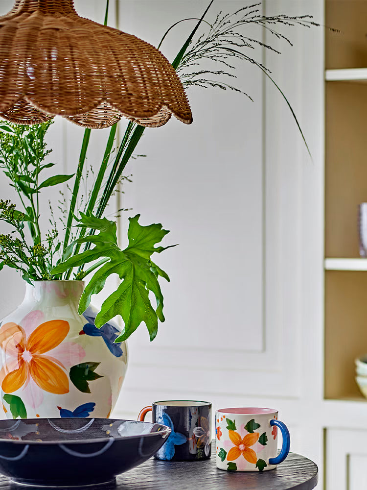 Pittu Pendant lamp in natural woven rattan