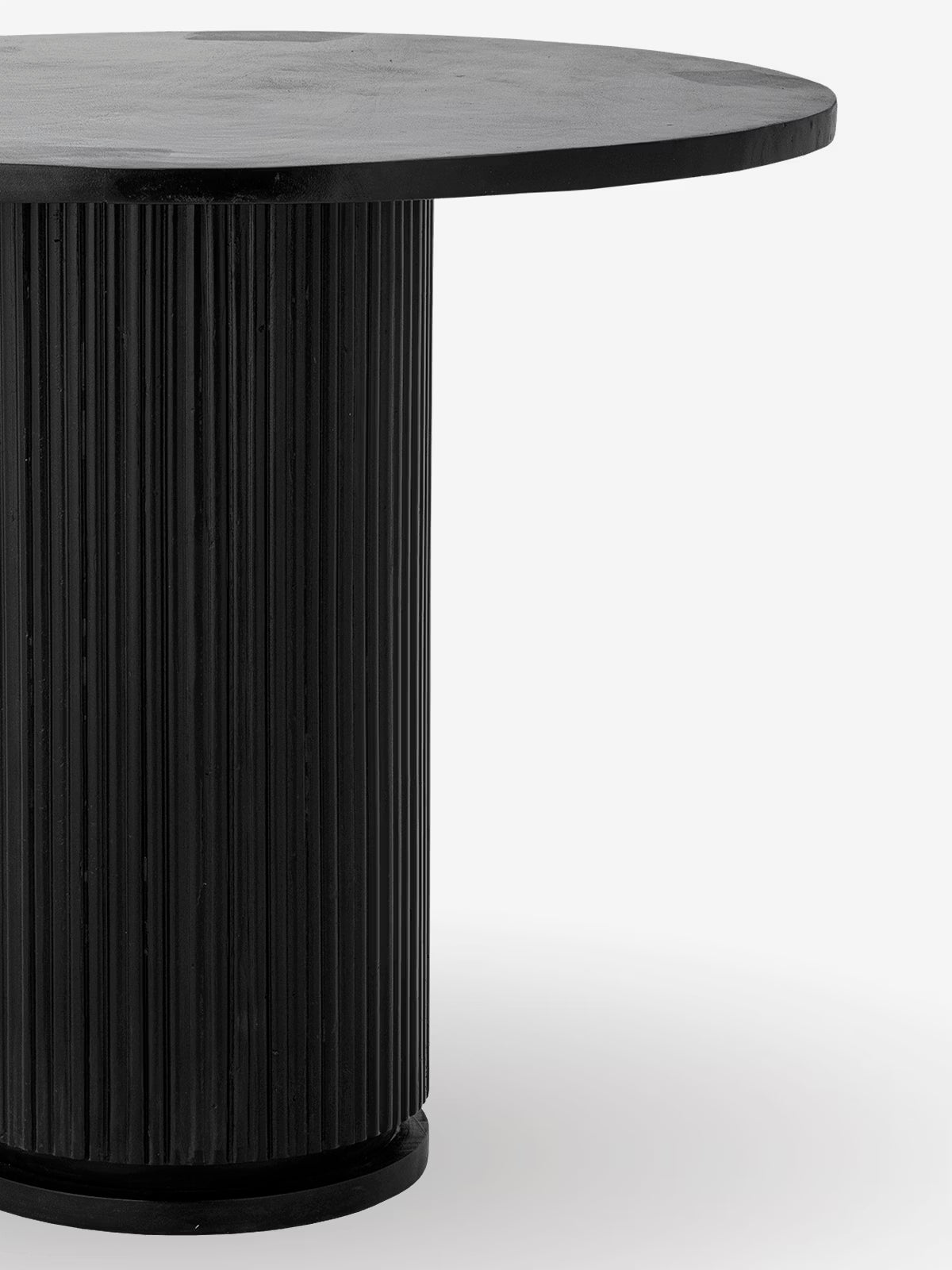 Porto Mesa redonda Ø80 cm de madera de mango negra FSC®