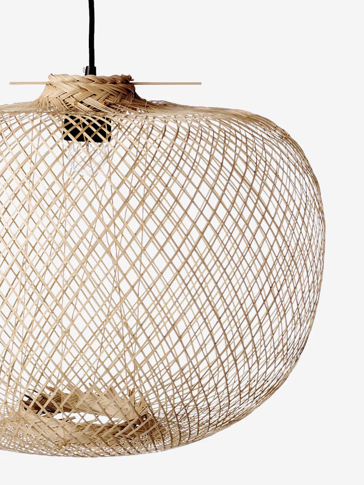 Rodi Pendant Lamp in Natural Bamboo in Cozy Style