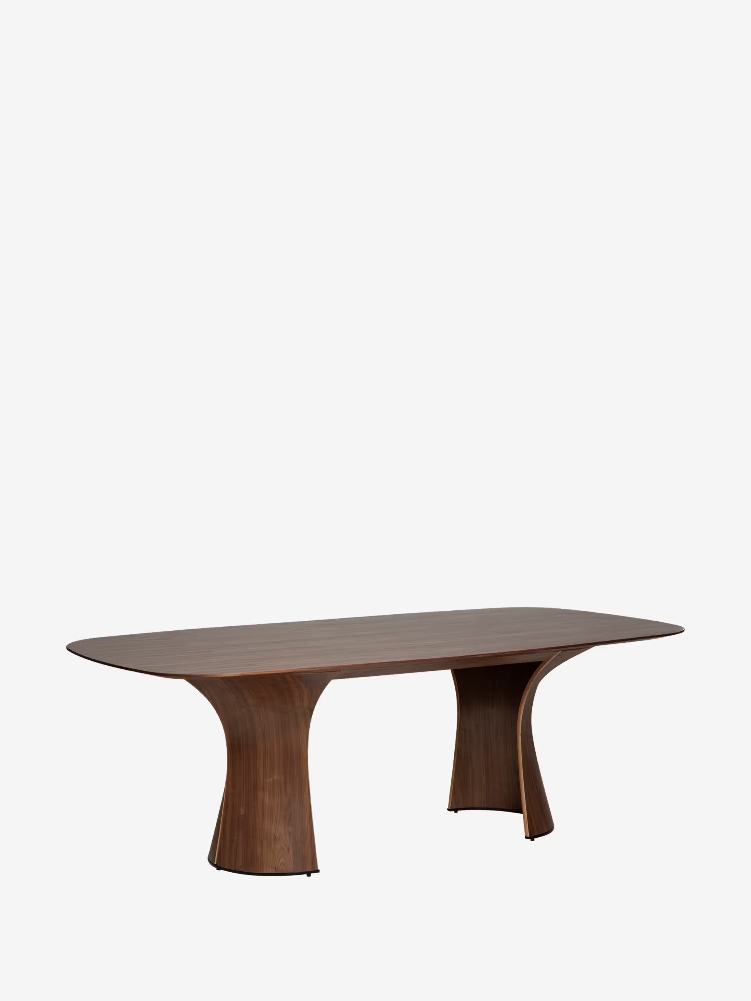 Root mesa de comedor escultórica en madera de nogal 220 x 110 cm