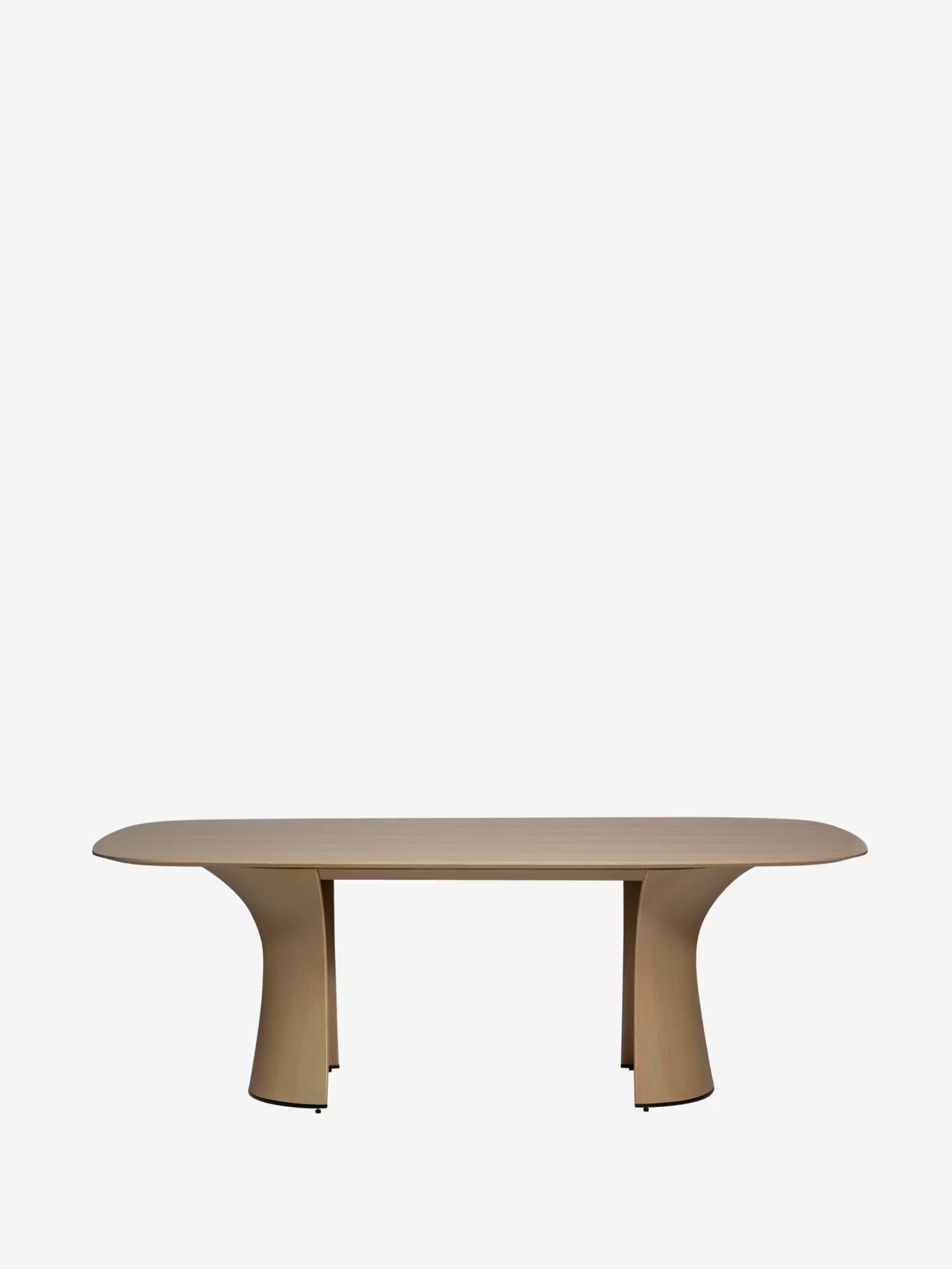 Root mesa de comedor escultórica en madera - Roble claro 220 x 110 cm