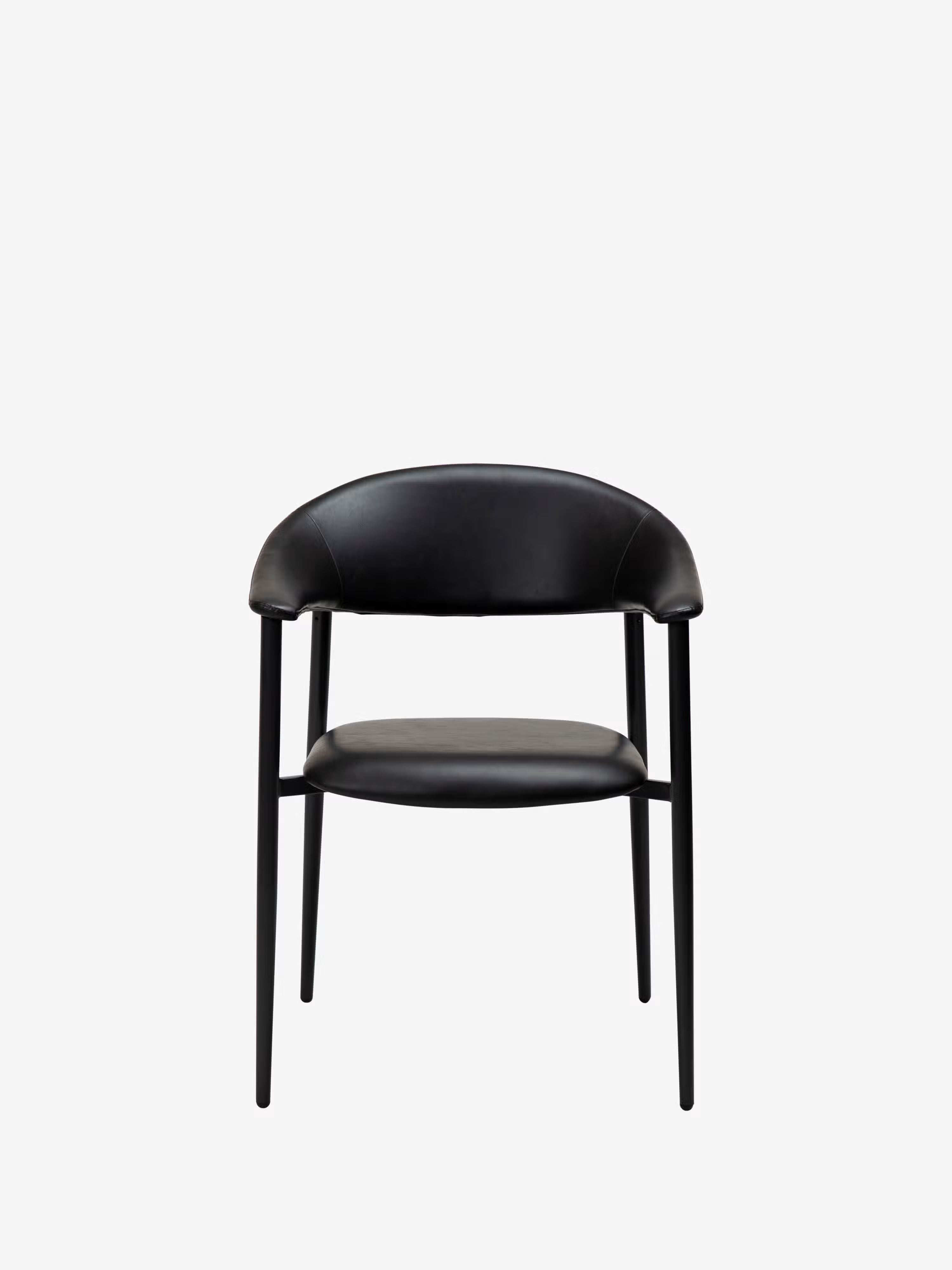 Rover chaise avec accoudoirs en cuir art. - design moderne industriel-chic
