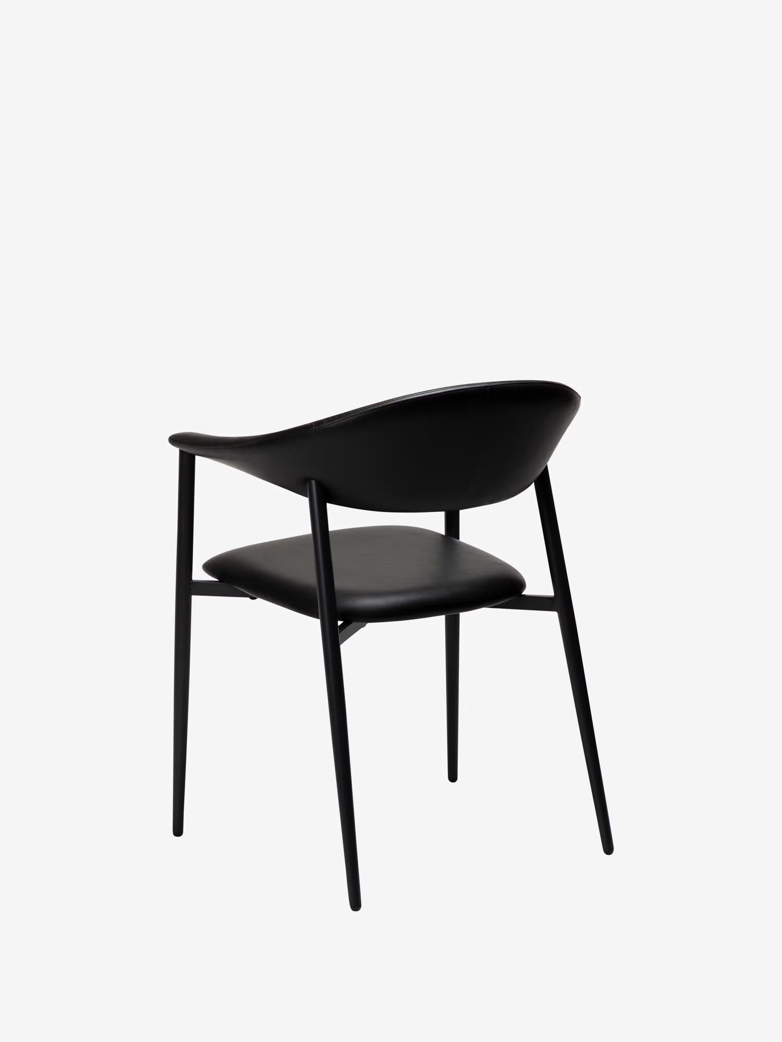 Rover chaise avec accoudoirs en cuir art. - design moderne industriel-chic