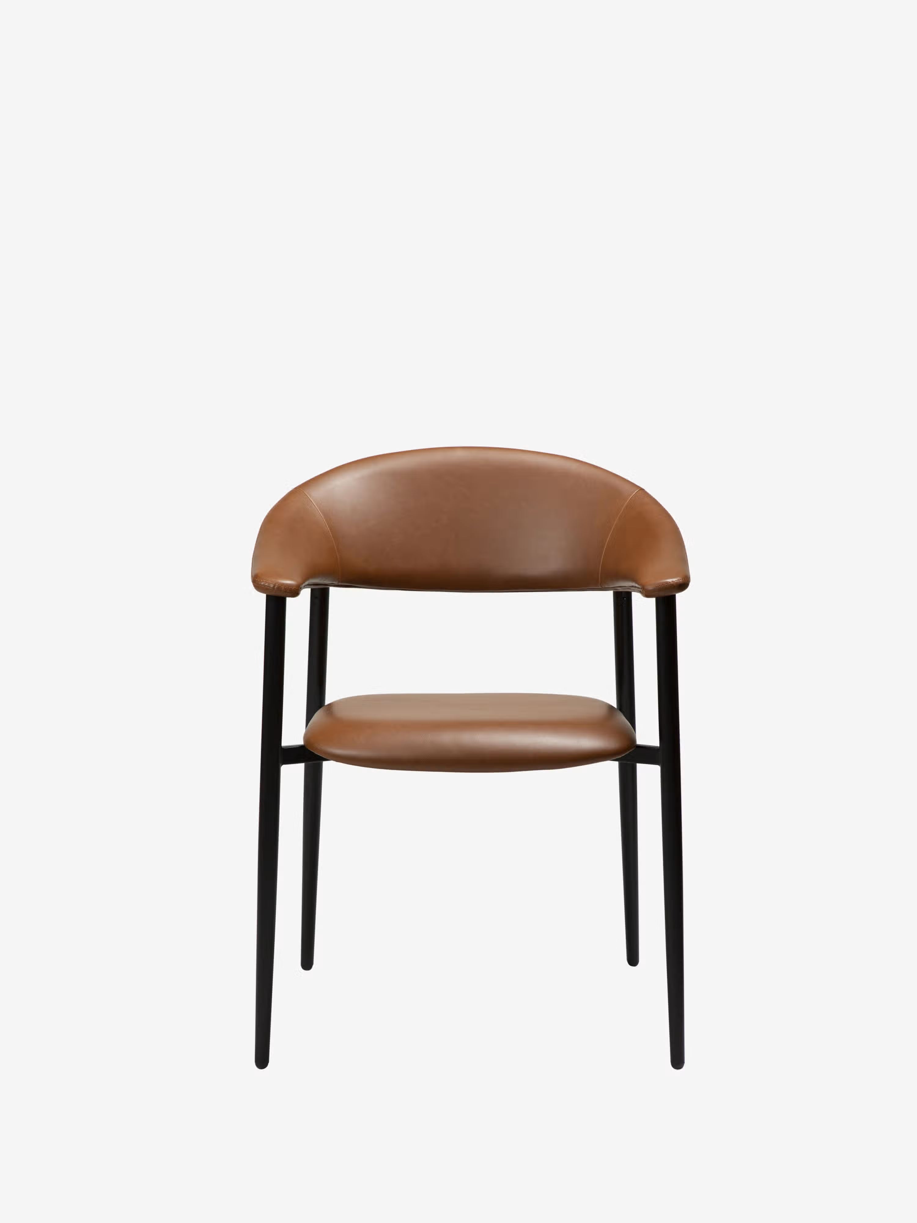 Rover chaise avec accoudoirs en cuir art. - design moderne industriel-chic