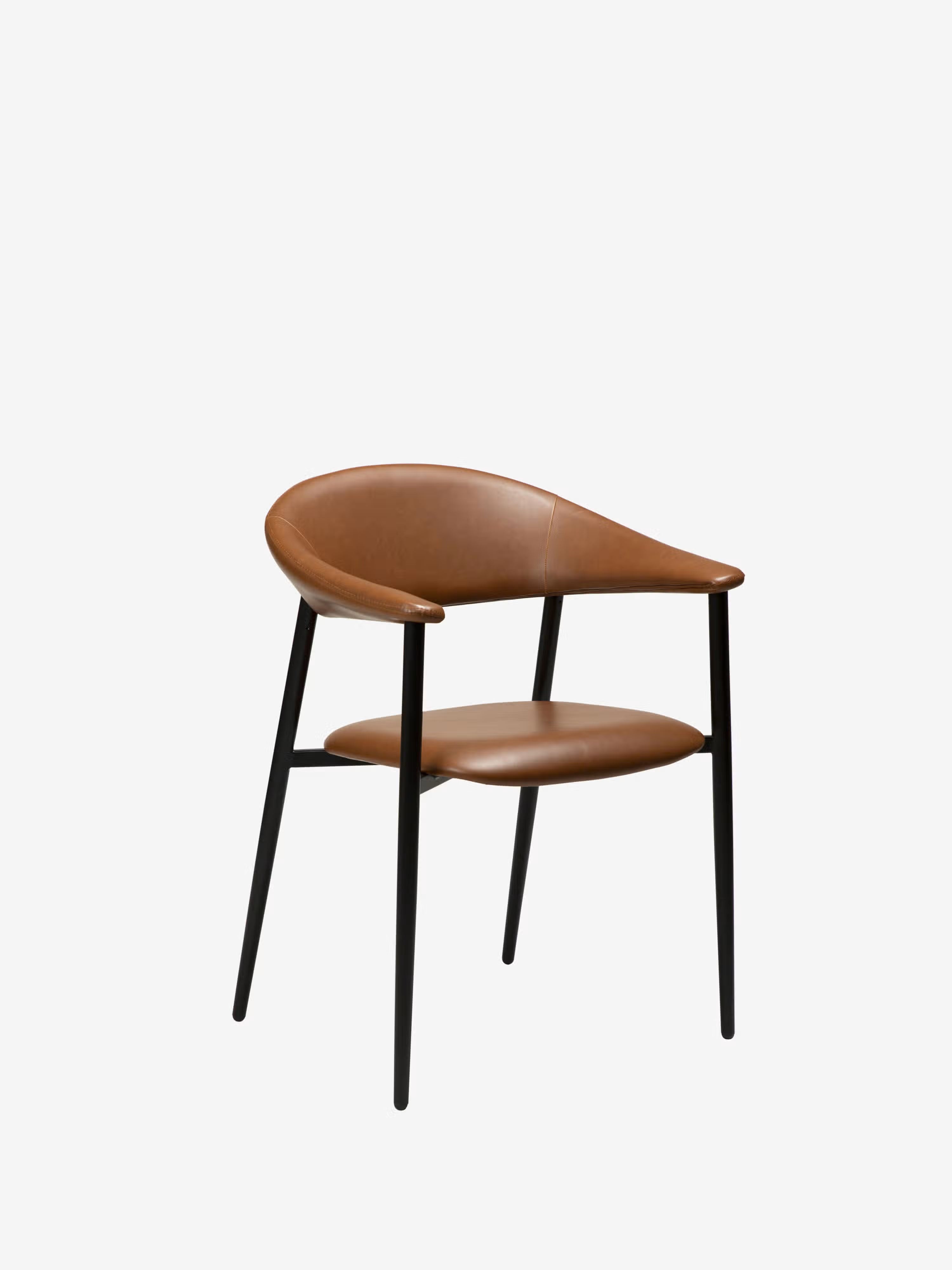 Rover chaise avec accoudoirs en cuir art. - design moderne industriel-chic