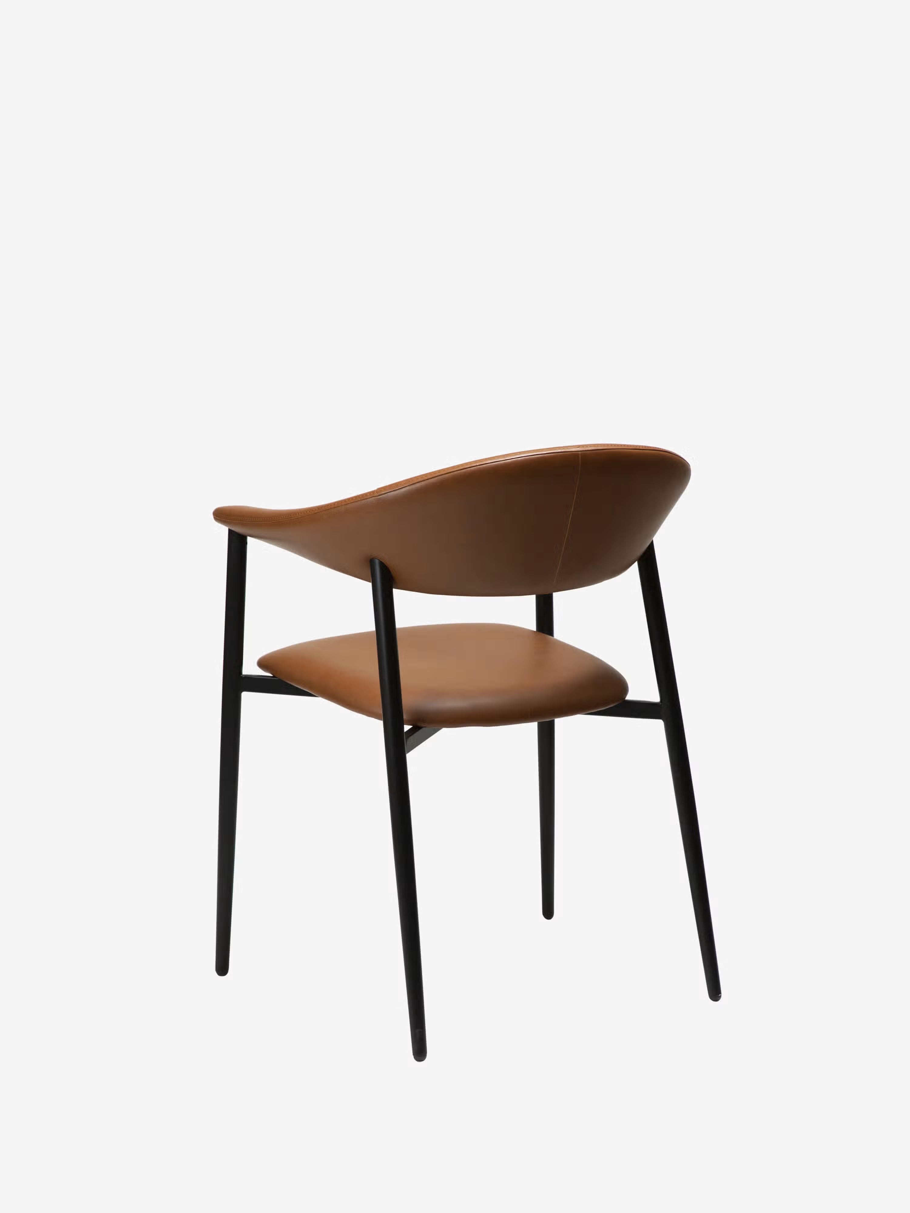Rover chaise avec accoudoirs en cuir art. - design moderne industriel-chic