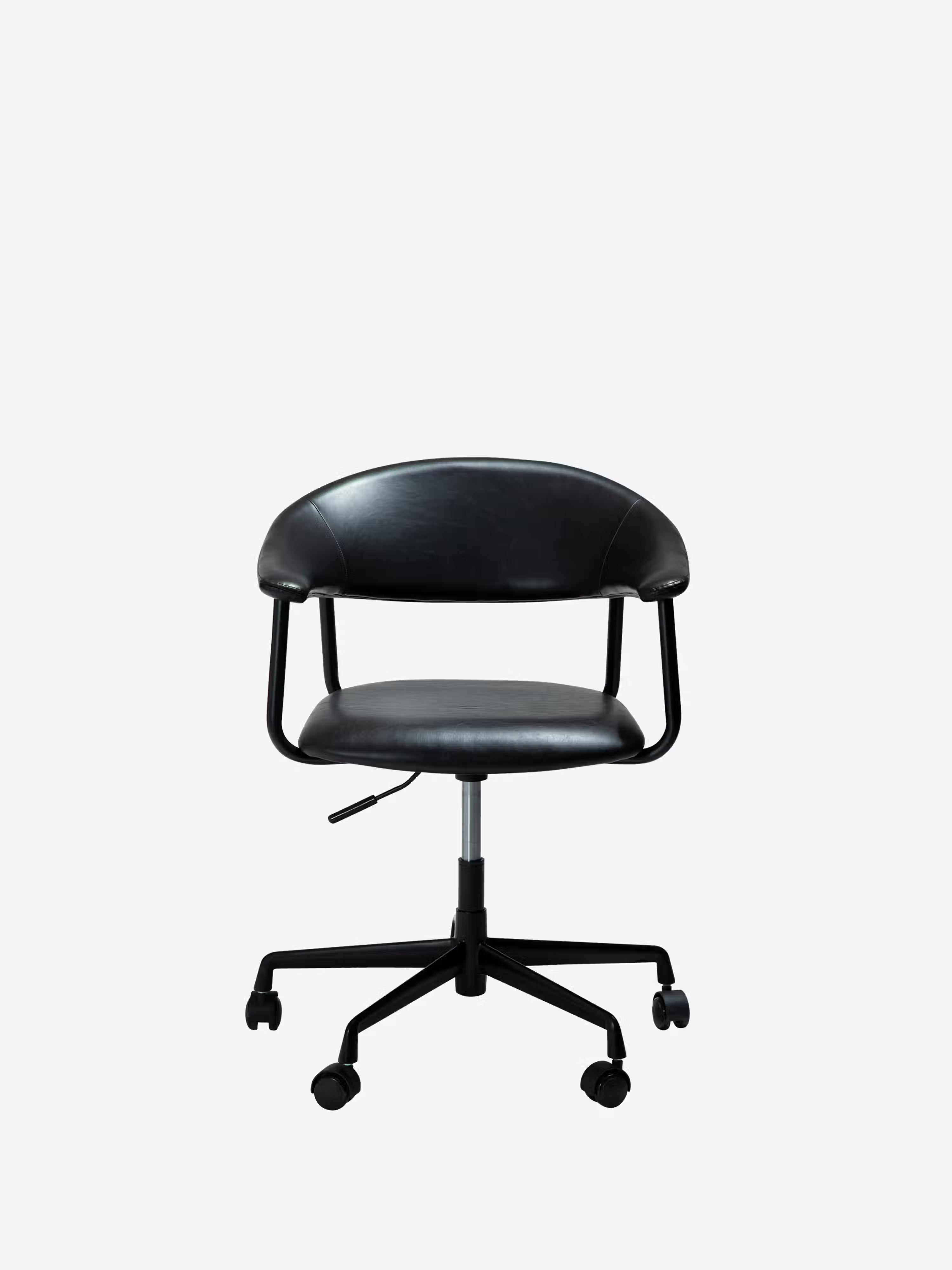 Rover chaise de bureau en cuir durable - design moderne industriel-chic