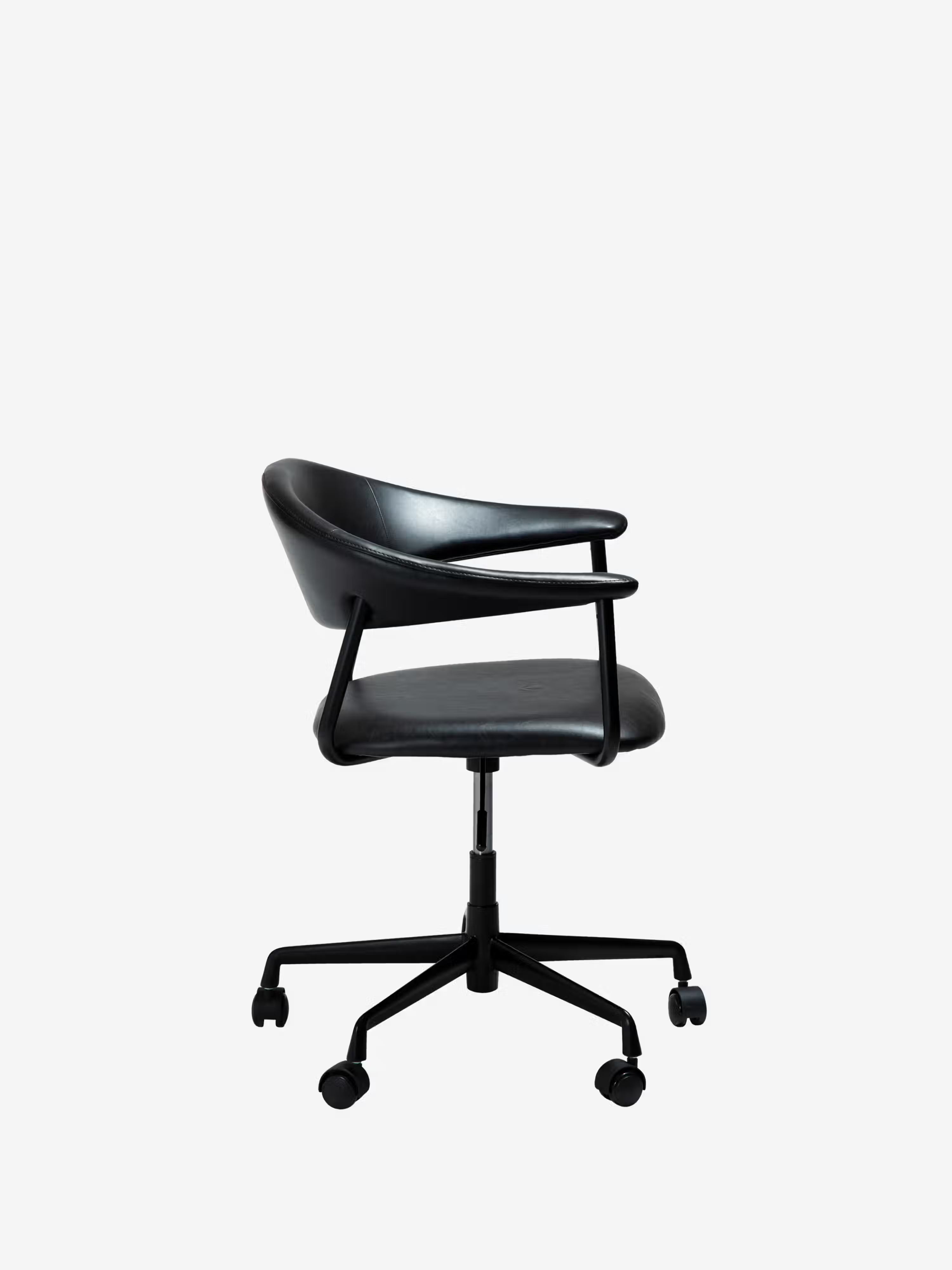 Rover chaise de bureau en cuir durable - design moderne industriel-chic