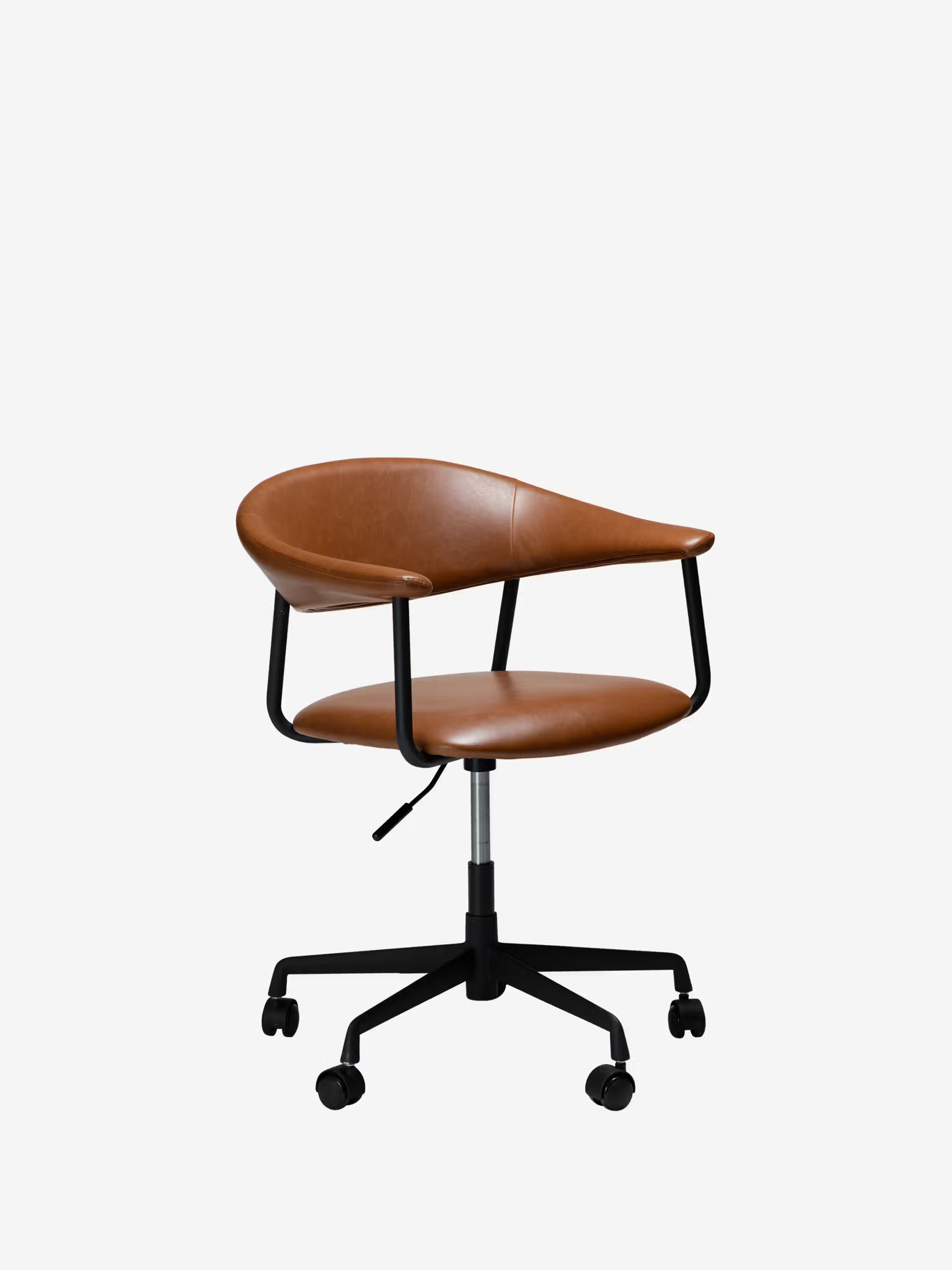 Rover chaise de bureau en cuir durable - design moderne industriel-chic