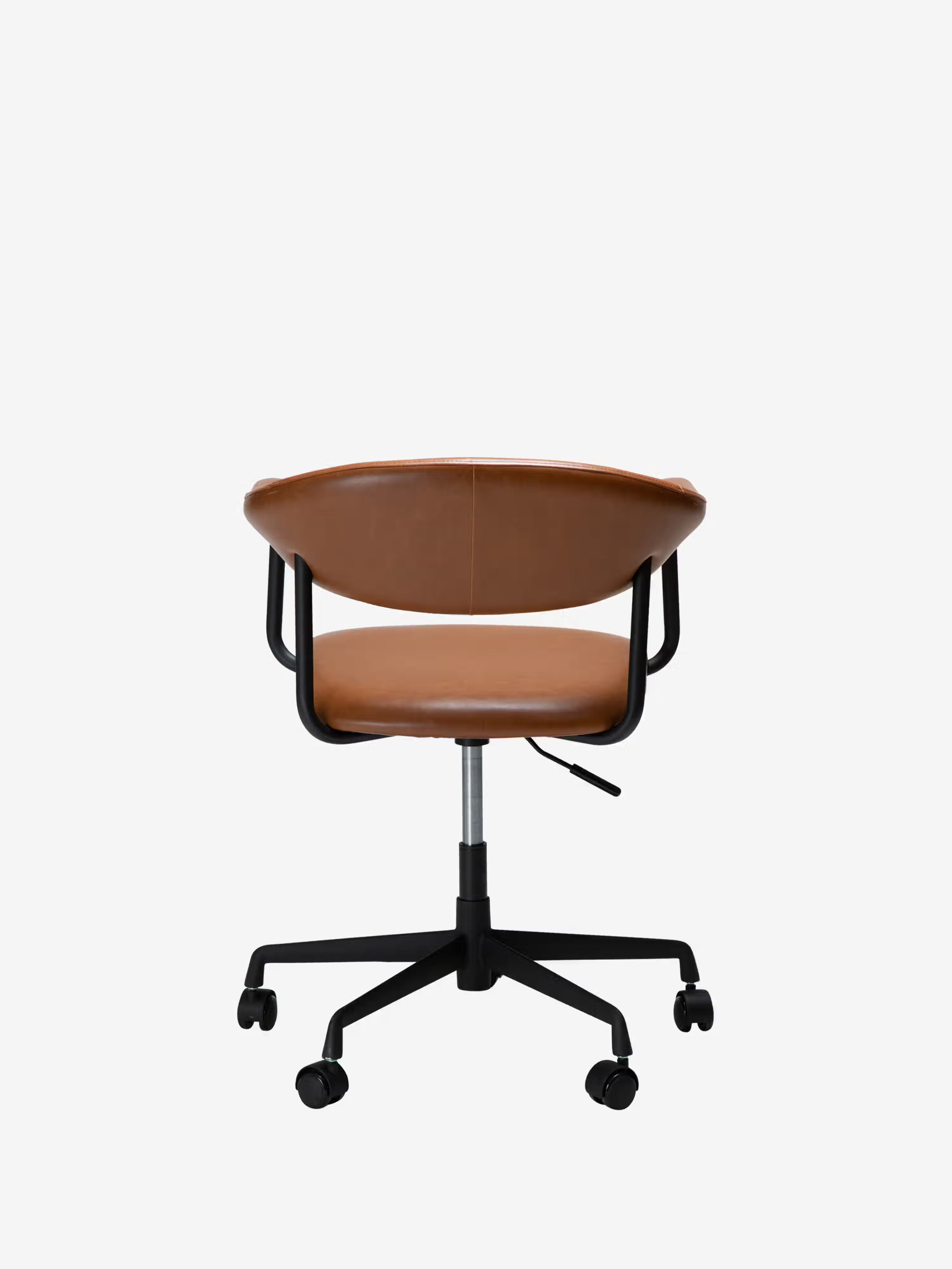 Rover chaise de bureau en cuir durable - design moderne industriel-chic