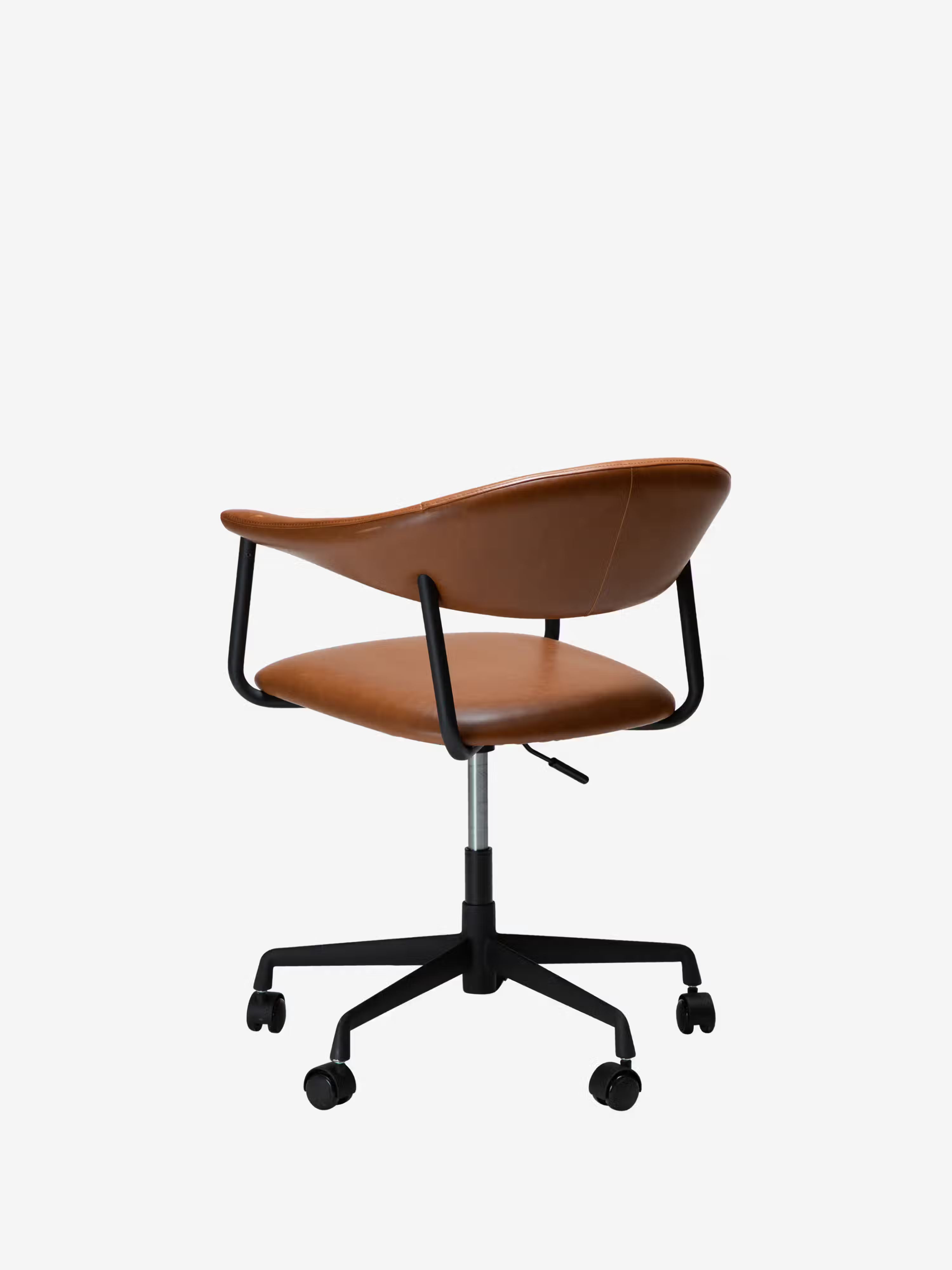 Rover chaise de bureau en cuir durable - design moderne industriel-chic