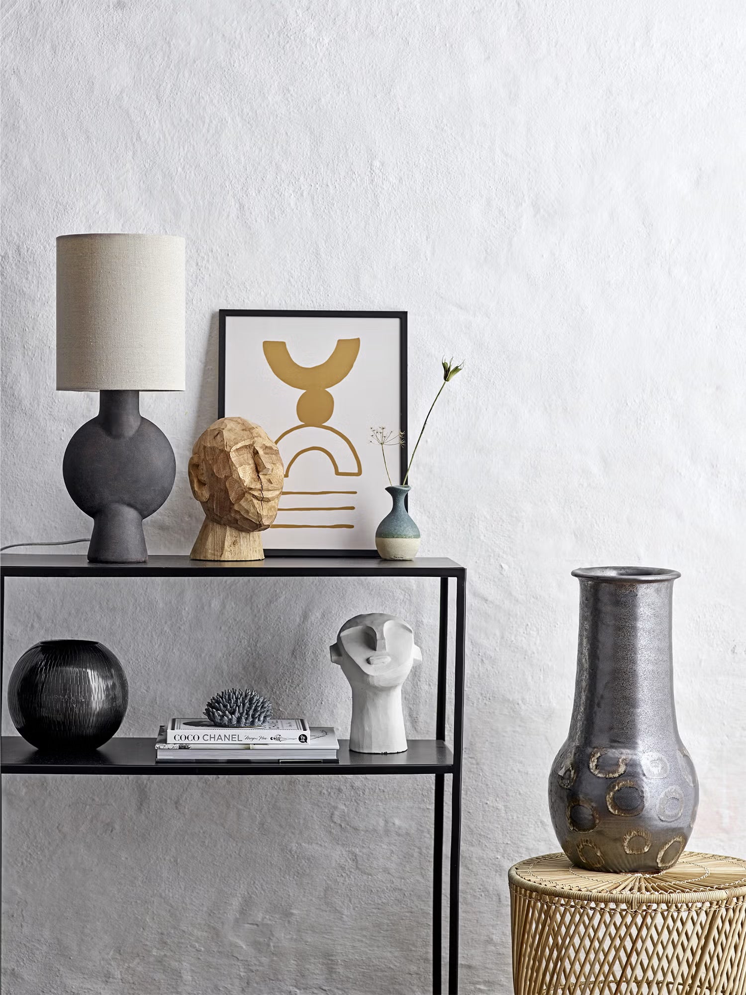 Sergio Lampada da Tavolo in Gres – Design Minimal Scultoreo