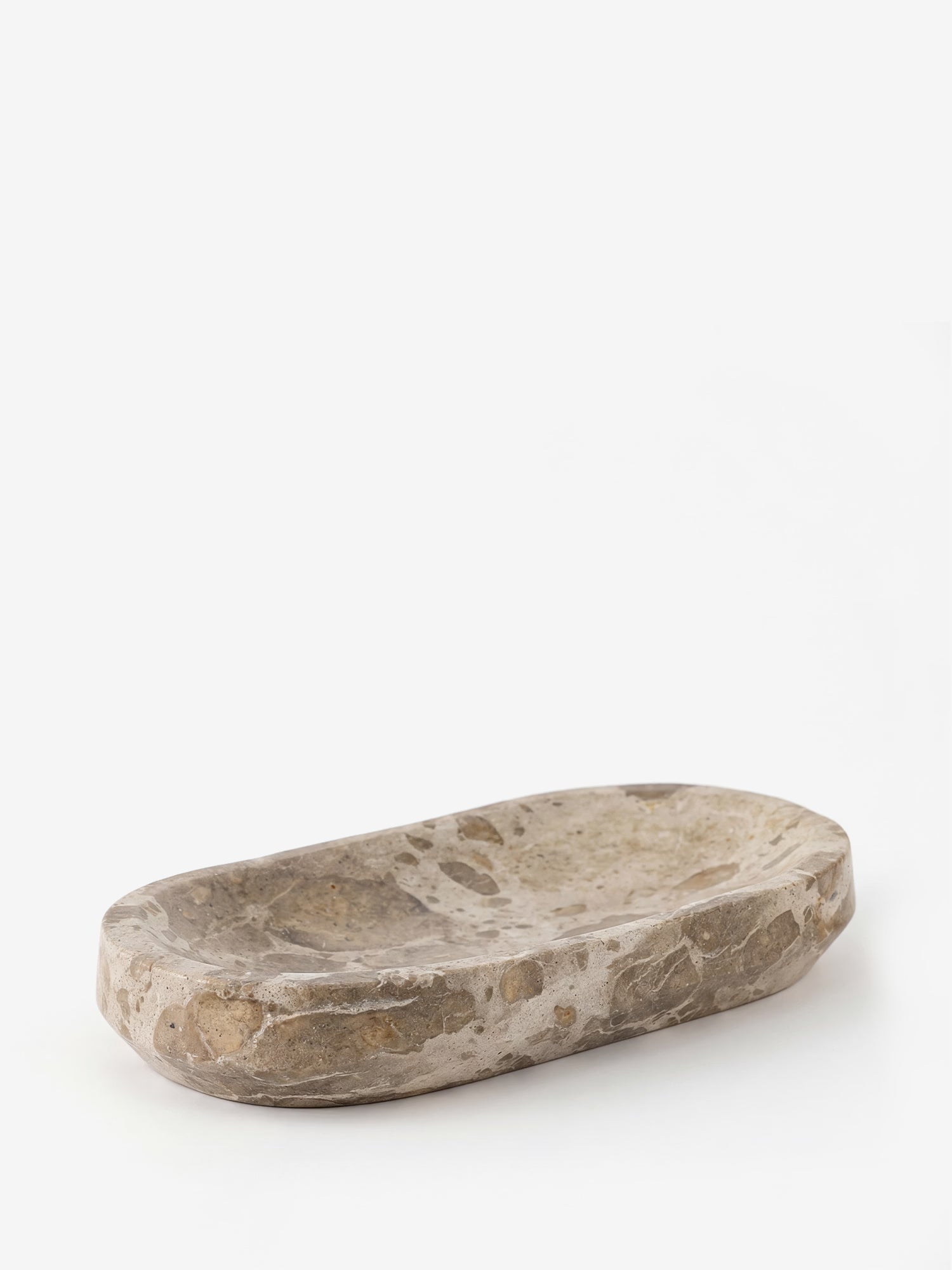 Shao bandeja de mármol natural beige con diseño nórdico esencial
