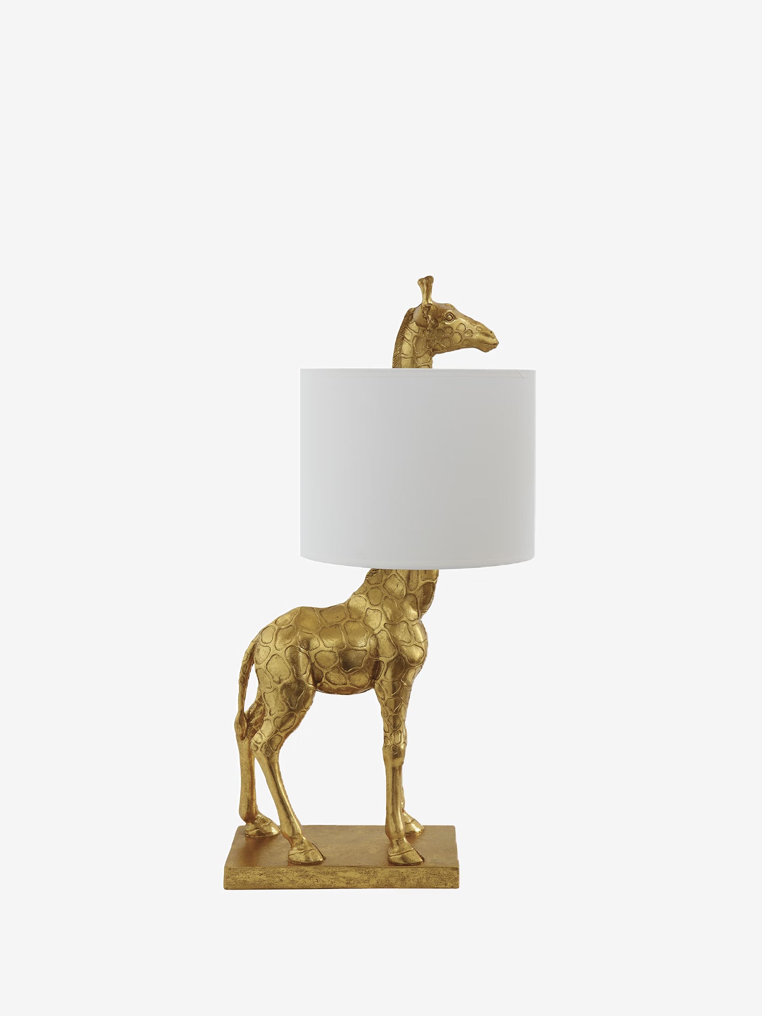 Lampe de table Silas en forme de girafe dorée