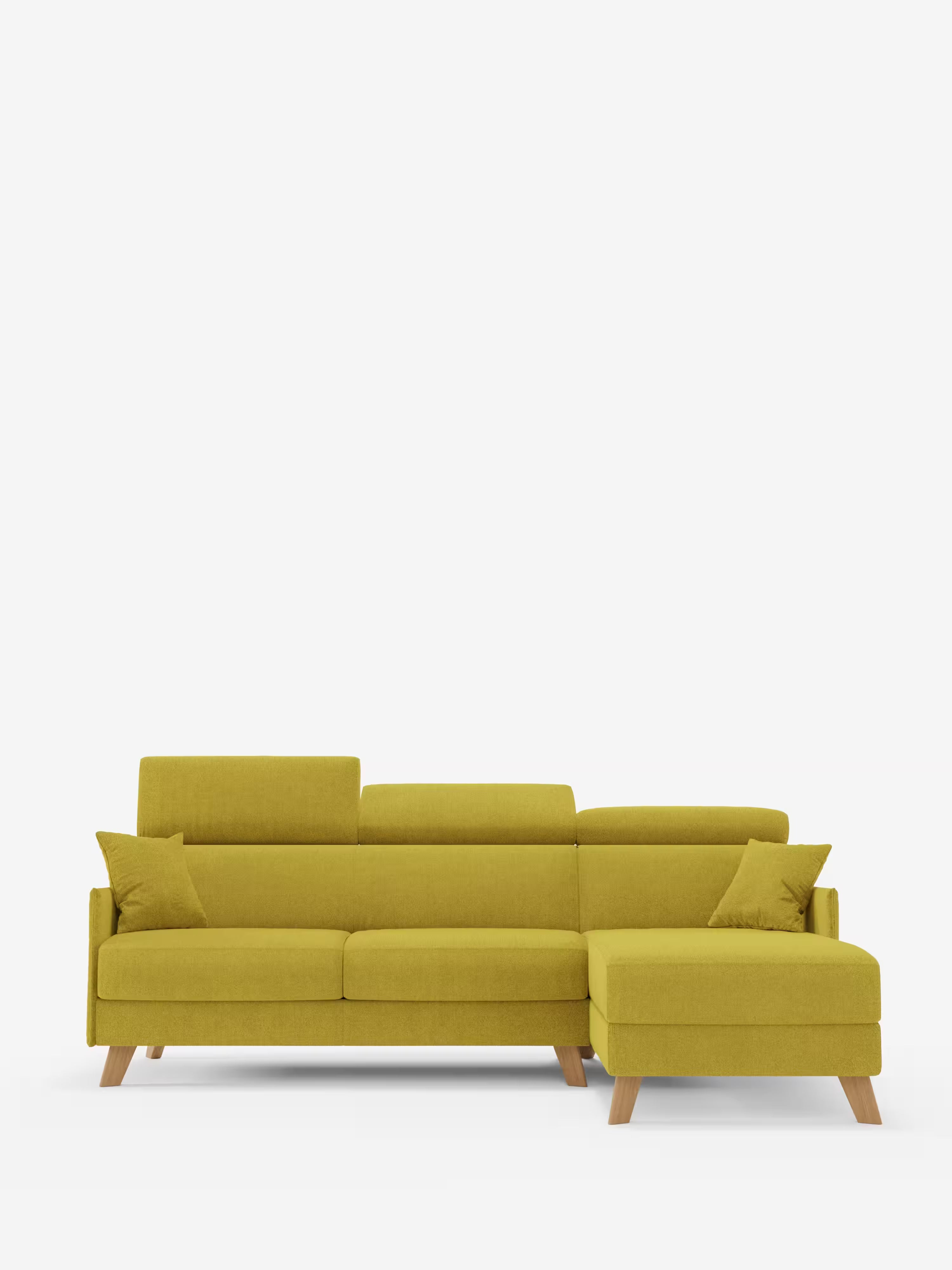 Sole Eckschlafsofa mit Bettkasten-Chaiselongue – verstellbare Kopfstützen und fleckabweisender Bezug