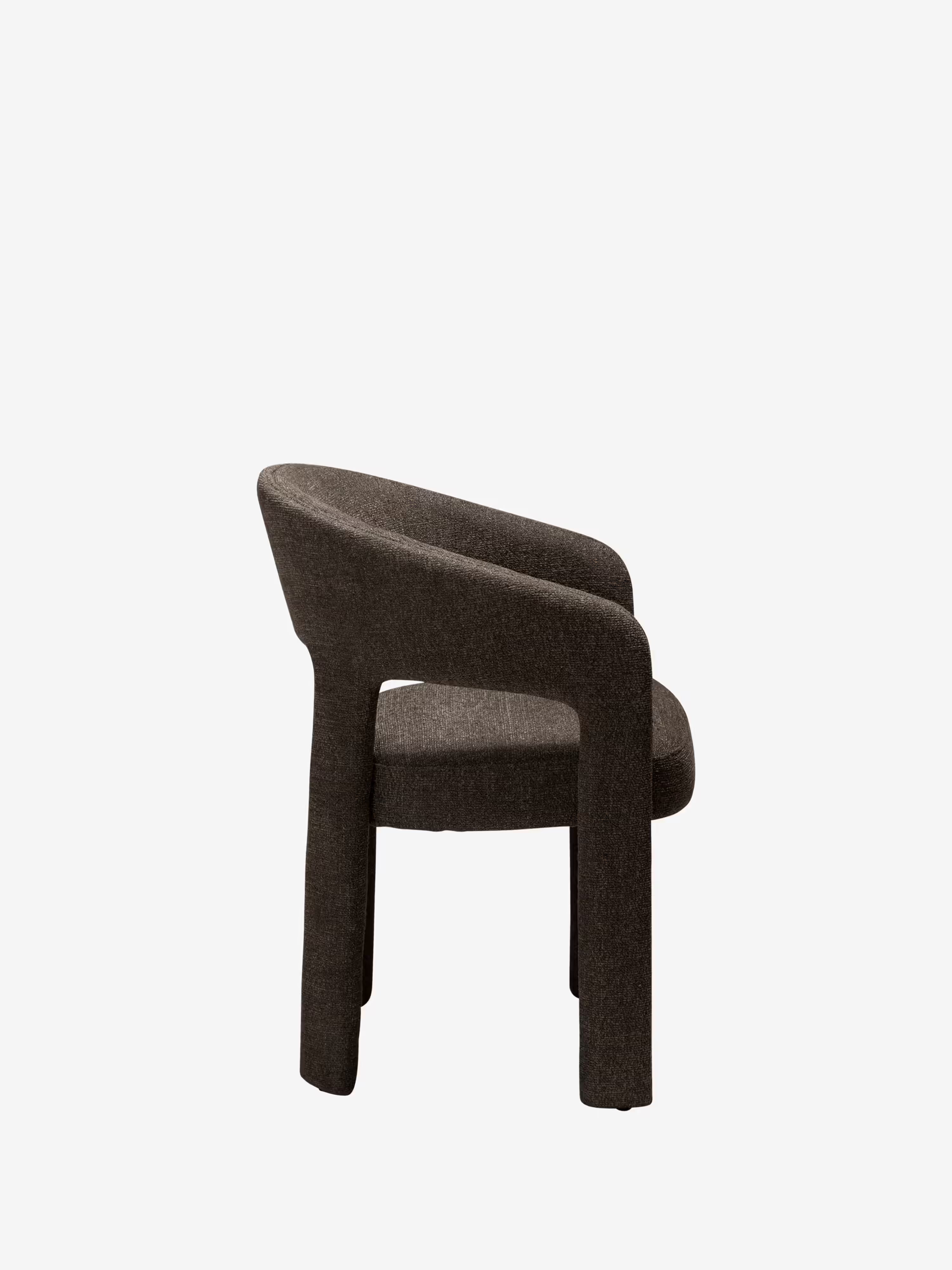 Splendor chaise en tissu certifié Oeko-tex - Bouclé de Charme & Confort Enveloppant