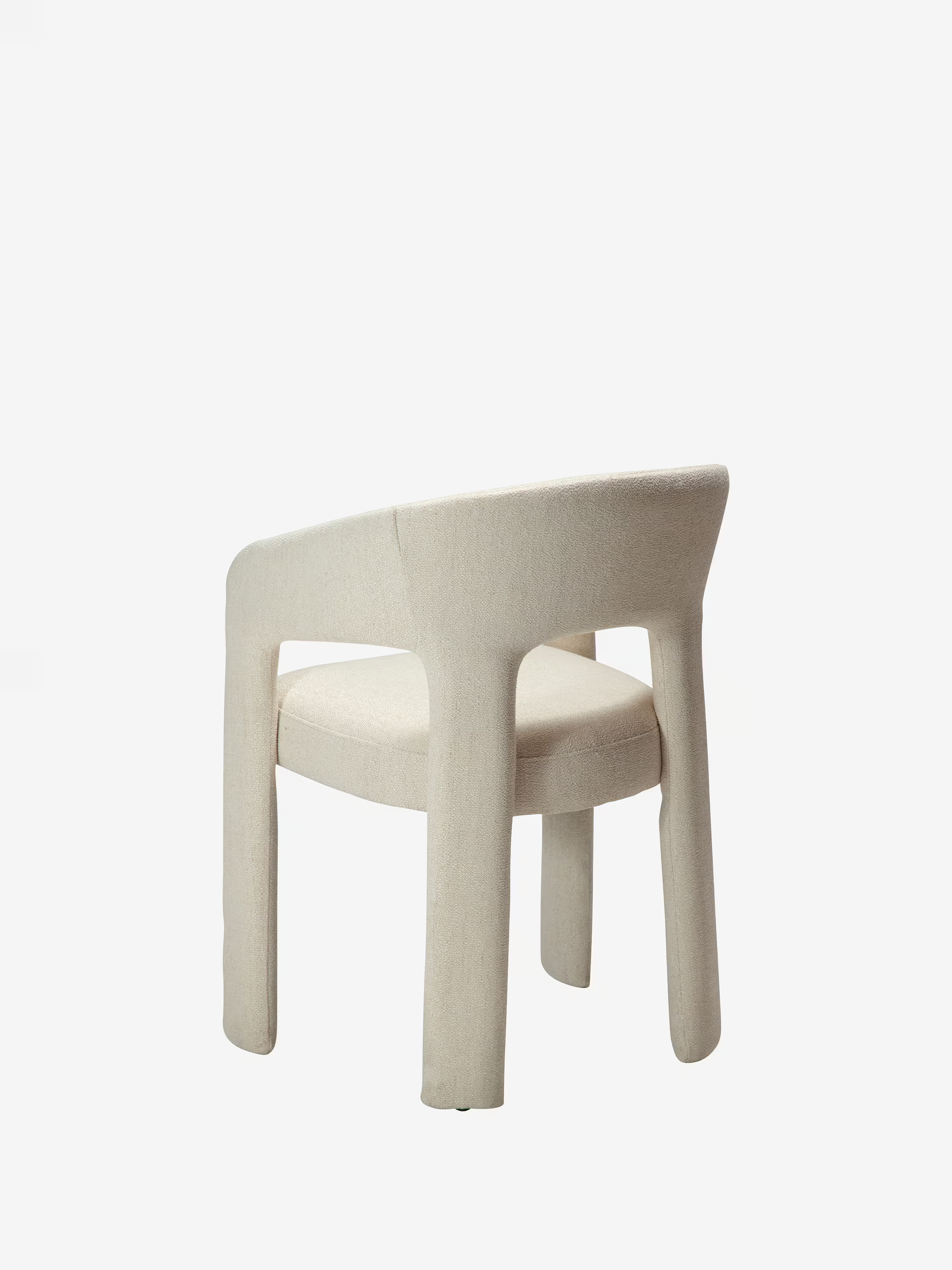 Splendor chaise en tissu certifié Oeko-tex - Bouclé de Charme & Confort Enveloppant