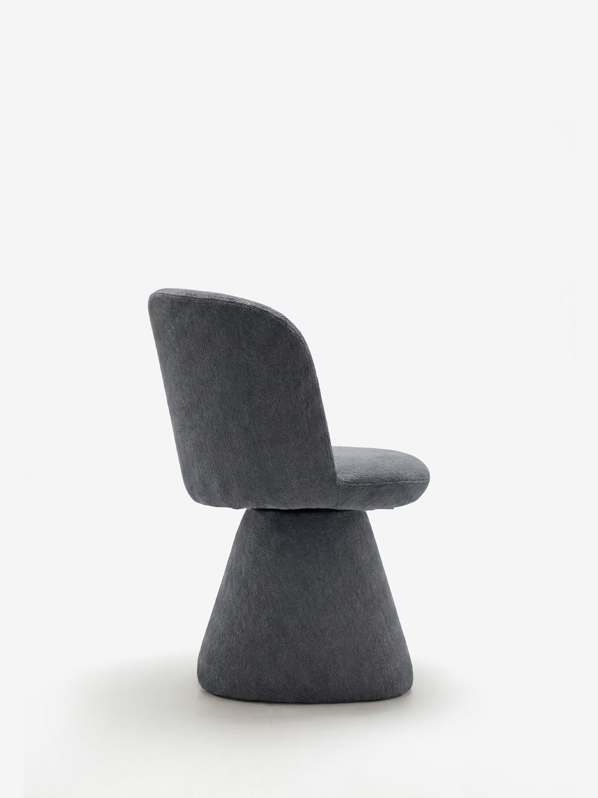 Talia Upholstered chenille chair in cream beige with upholstered base