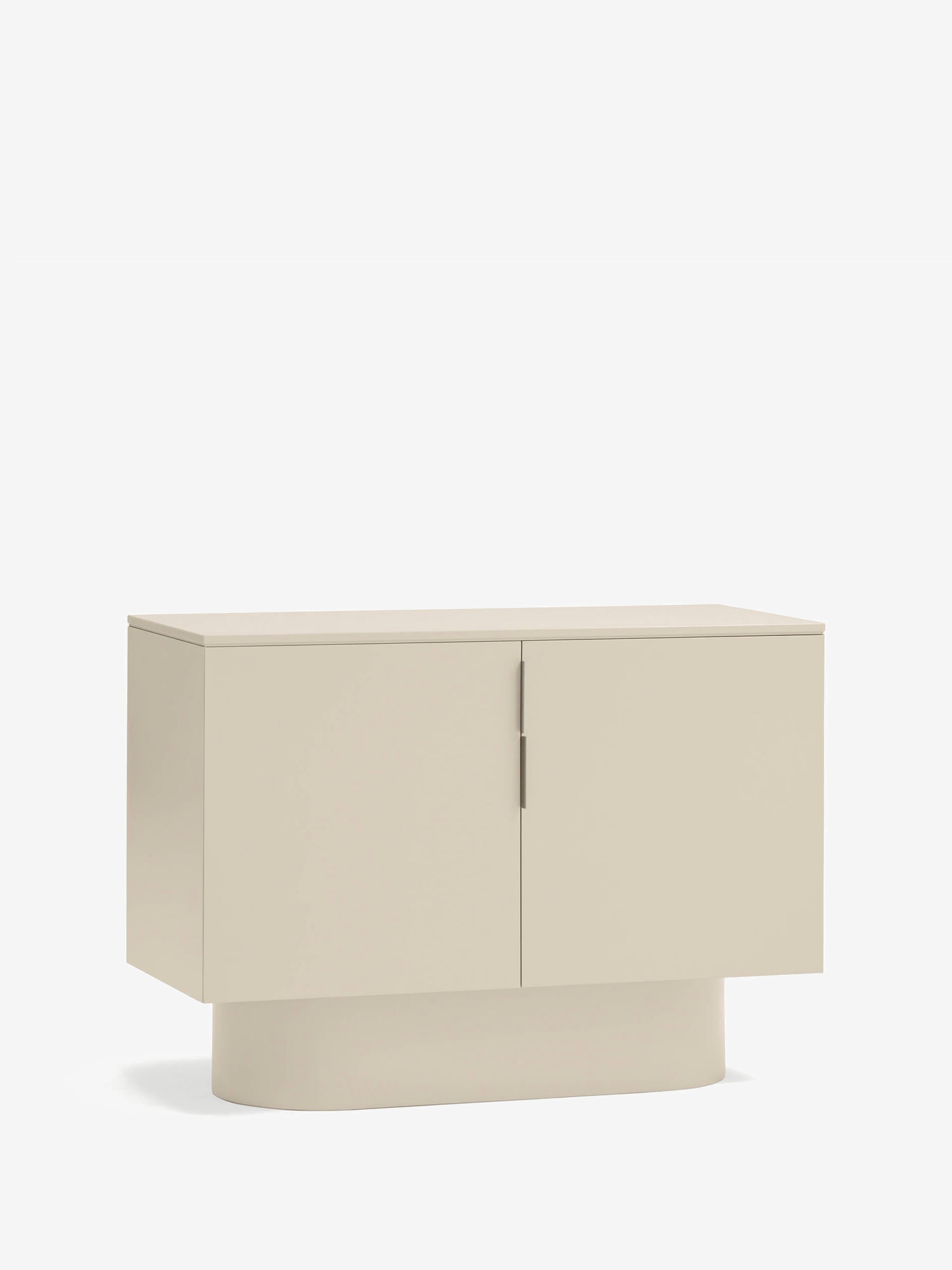 Totem comò beige sabbia a 2 ante - mobile contenitore 110 x 80 cm