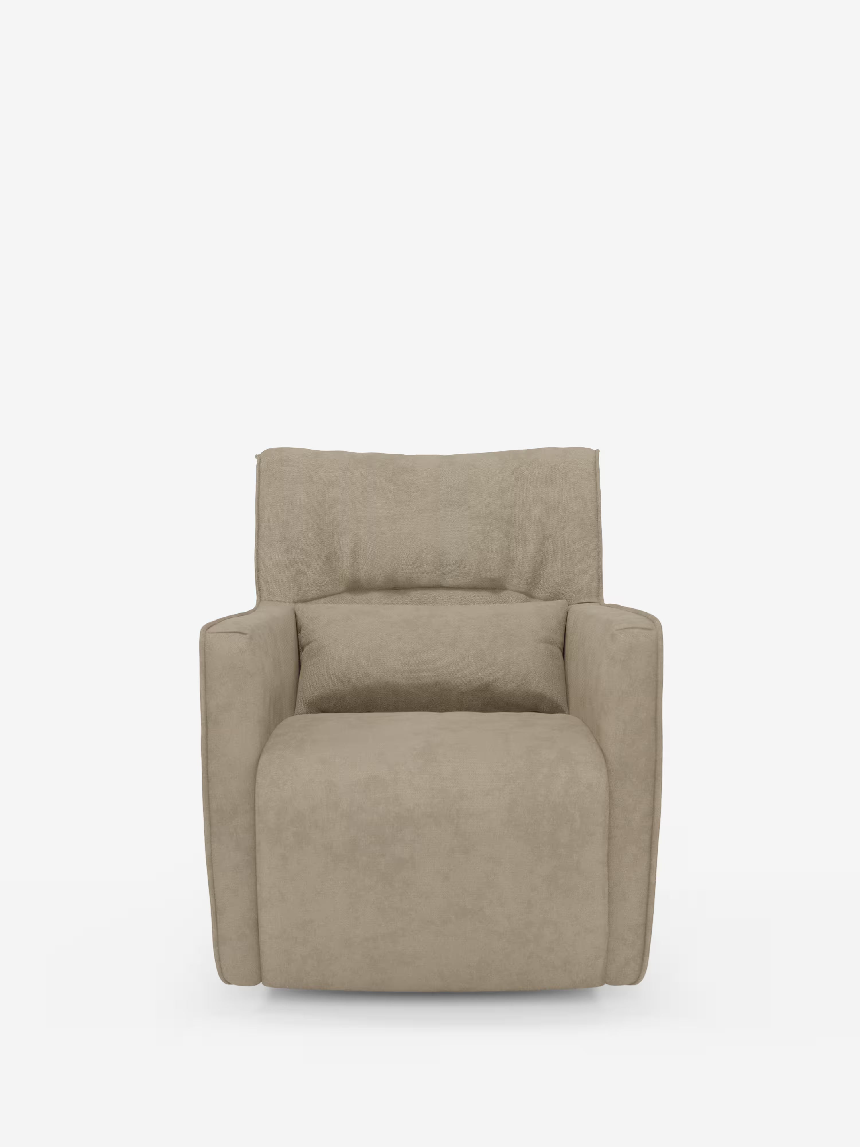 Tulla poltrona girevole con cuscino poggiareni - design elegante in tessuto impermeabile