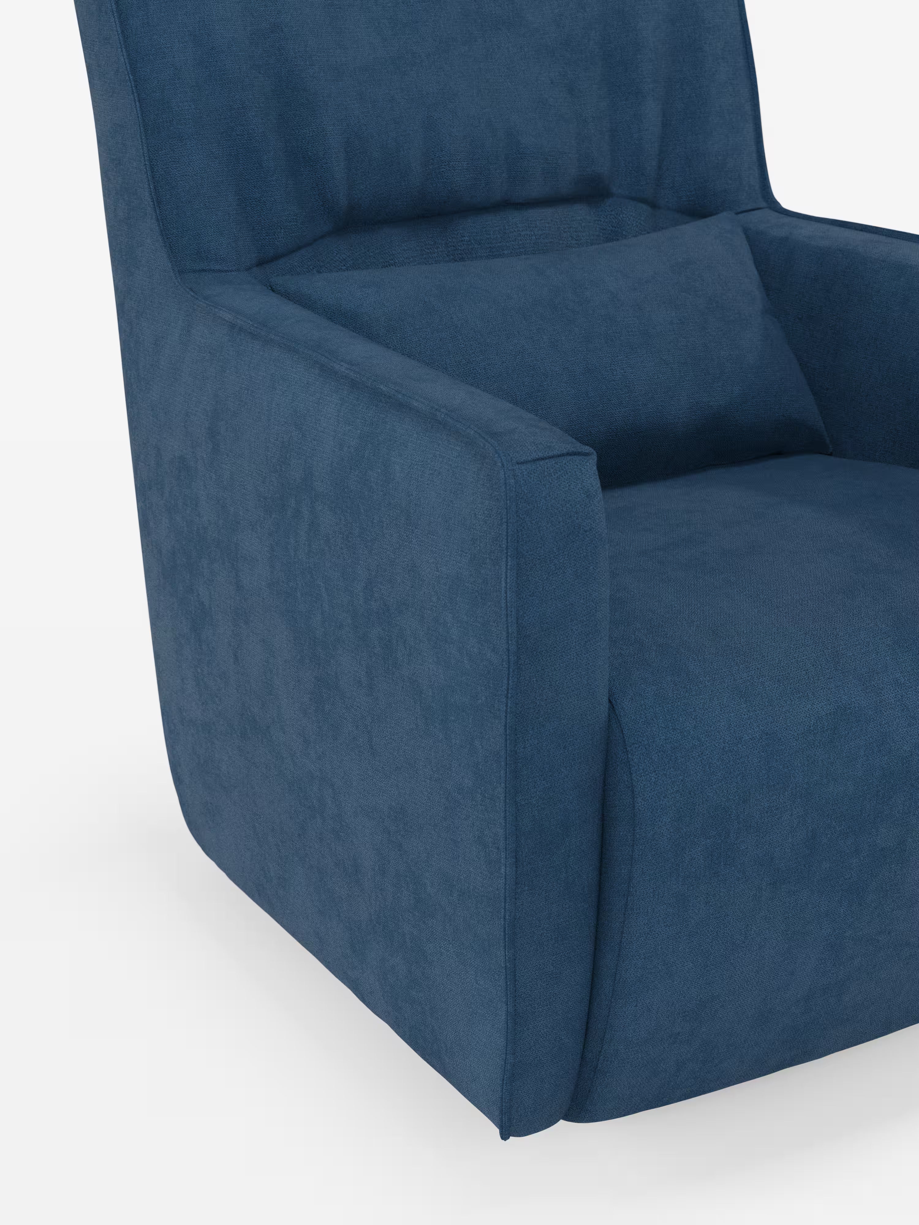 Tulla poltrona girevole con cuscino poggiareni - design elegante in tessuto impermeabile