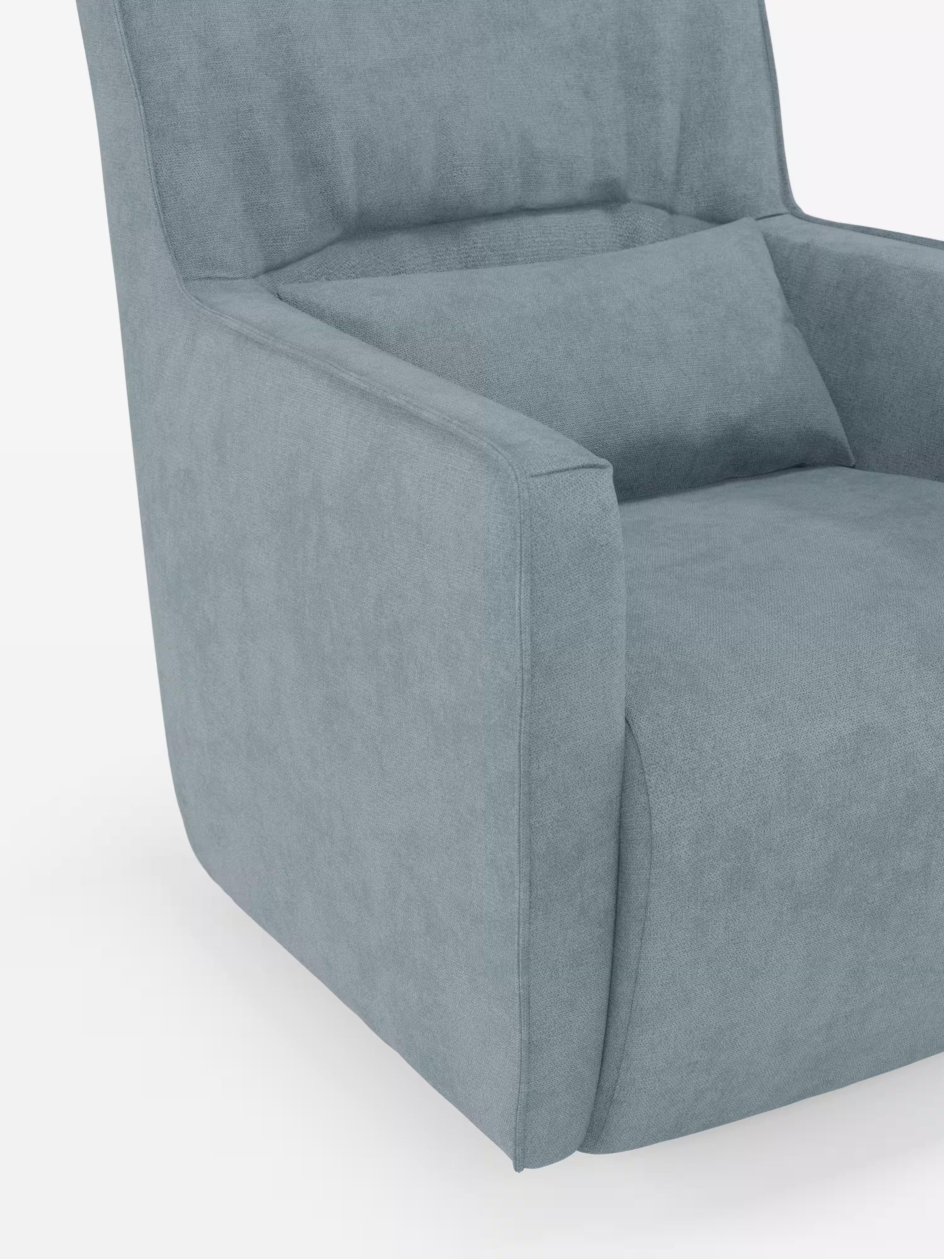 Tulla poltrona girevole con cuscino poggiareni - design elegante in tessuto impermeabile