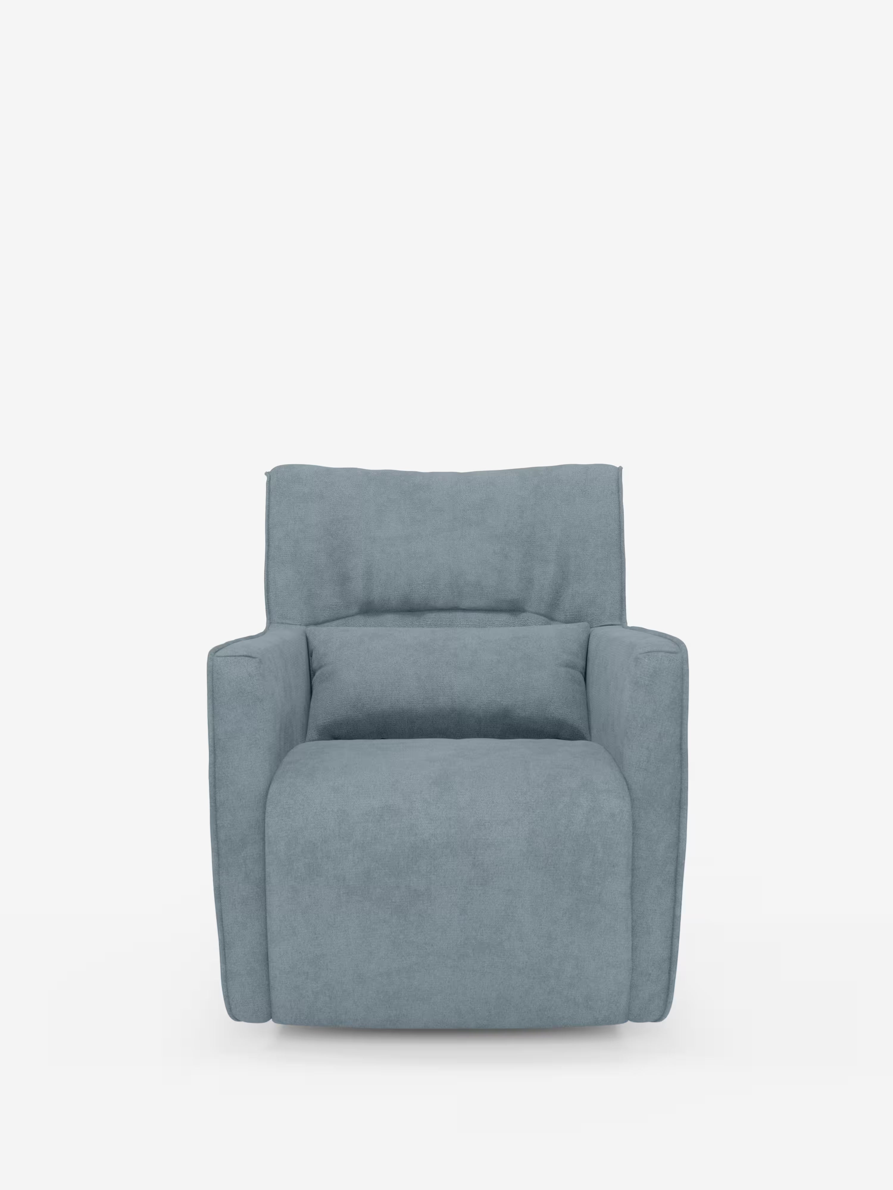 Tulla poltrona girevole con cuscino poggiareni - design elegante in tessuto impermeabile