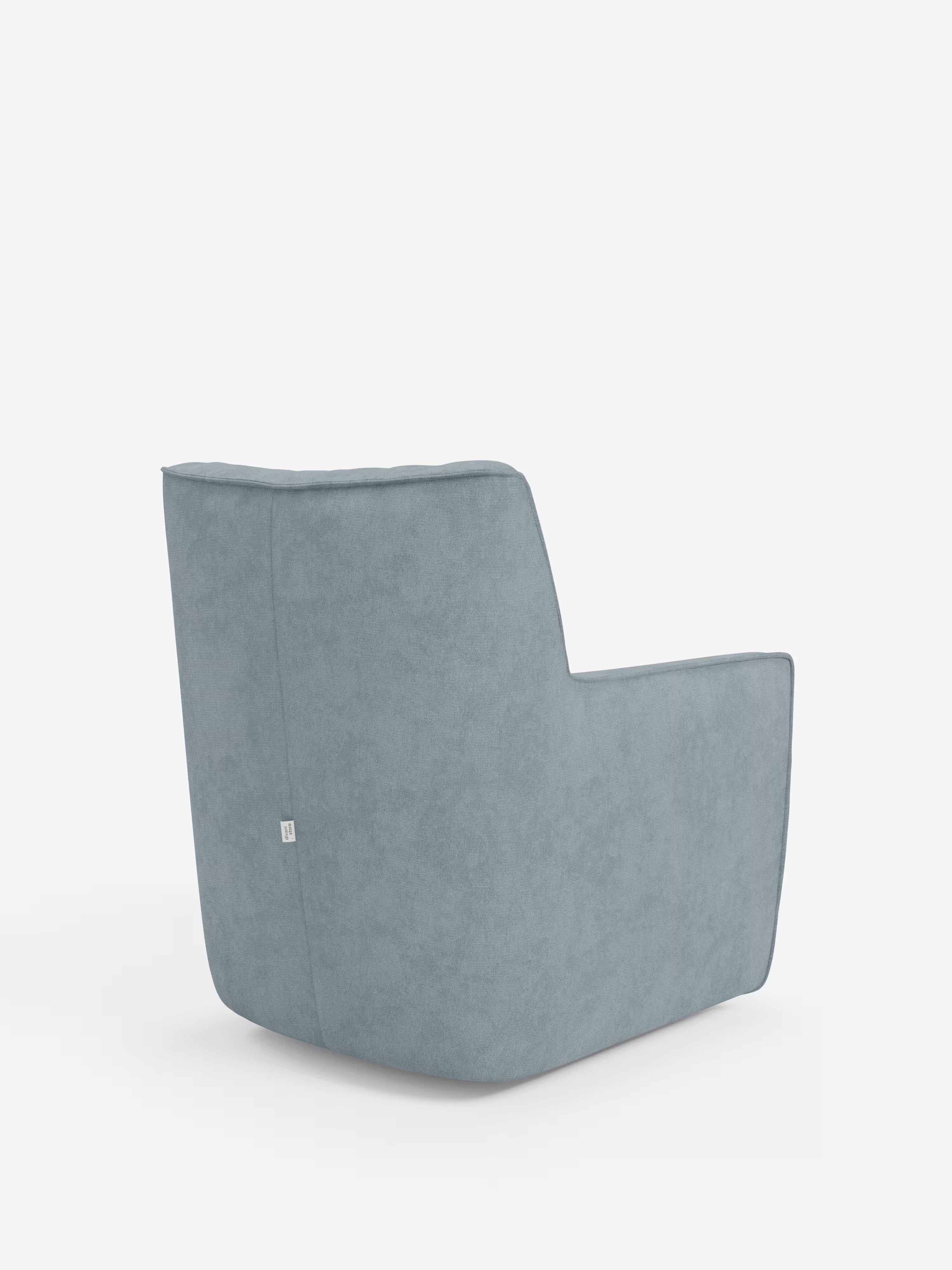 Tulla poltrona girevole con cuscino poggiareni - design elegante in tessuto impermeabile