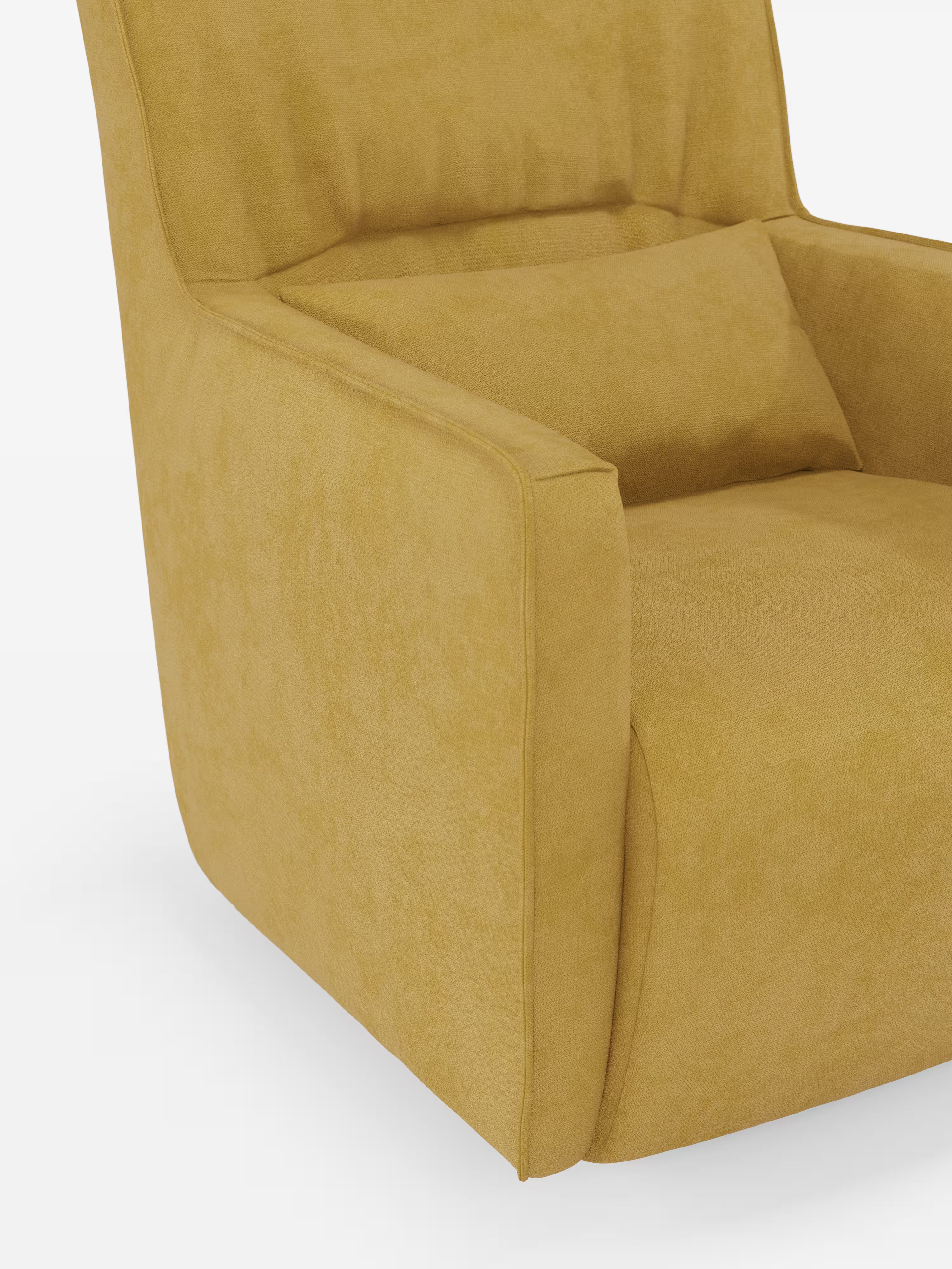 Tulla poltrona girevole con cuscino poggiareni - design elegante in tessuto impermeabile