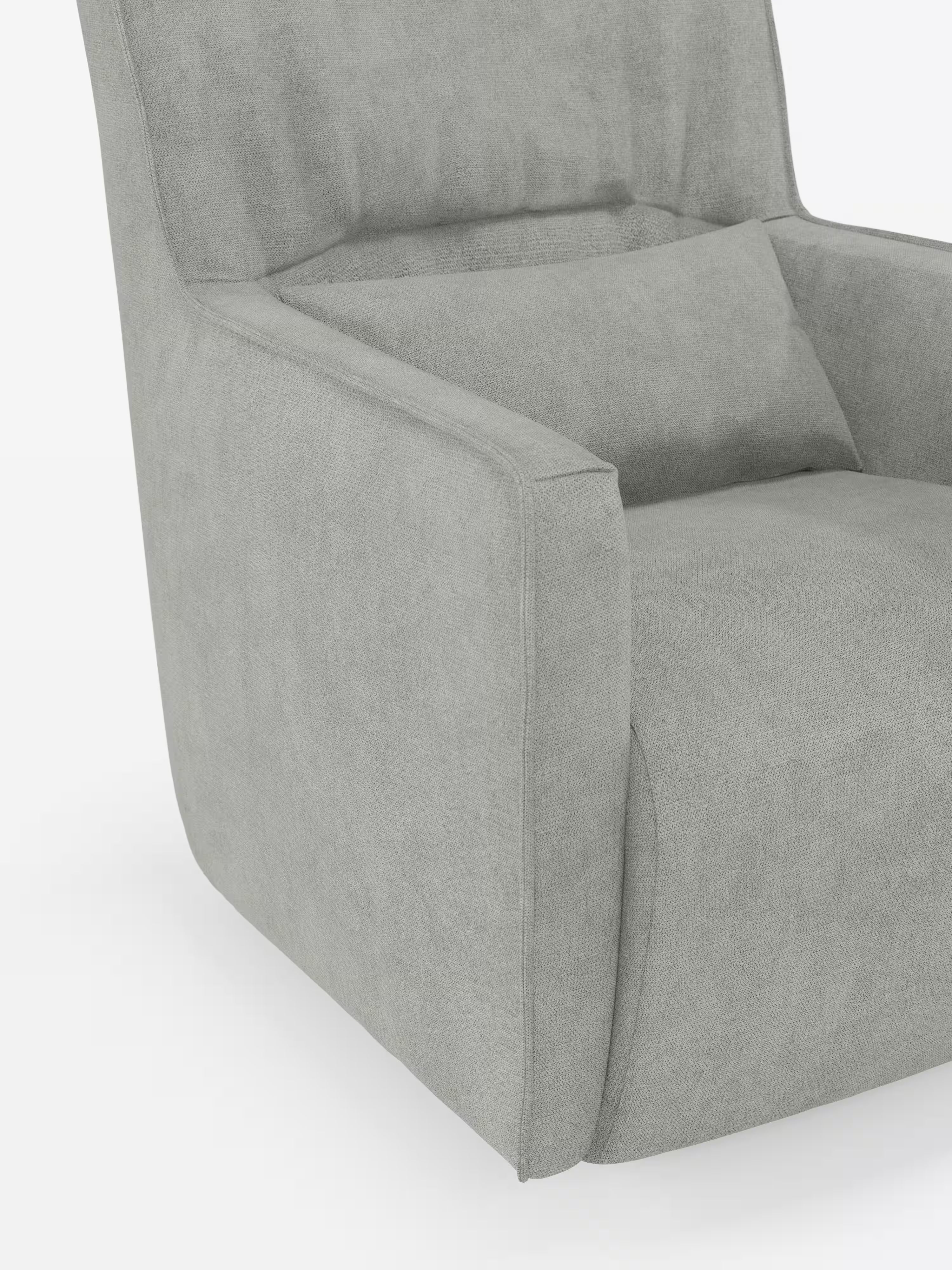 Tulla poltrona girevole con cuscino poggiareni - design elegante in tessuto impermeabile