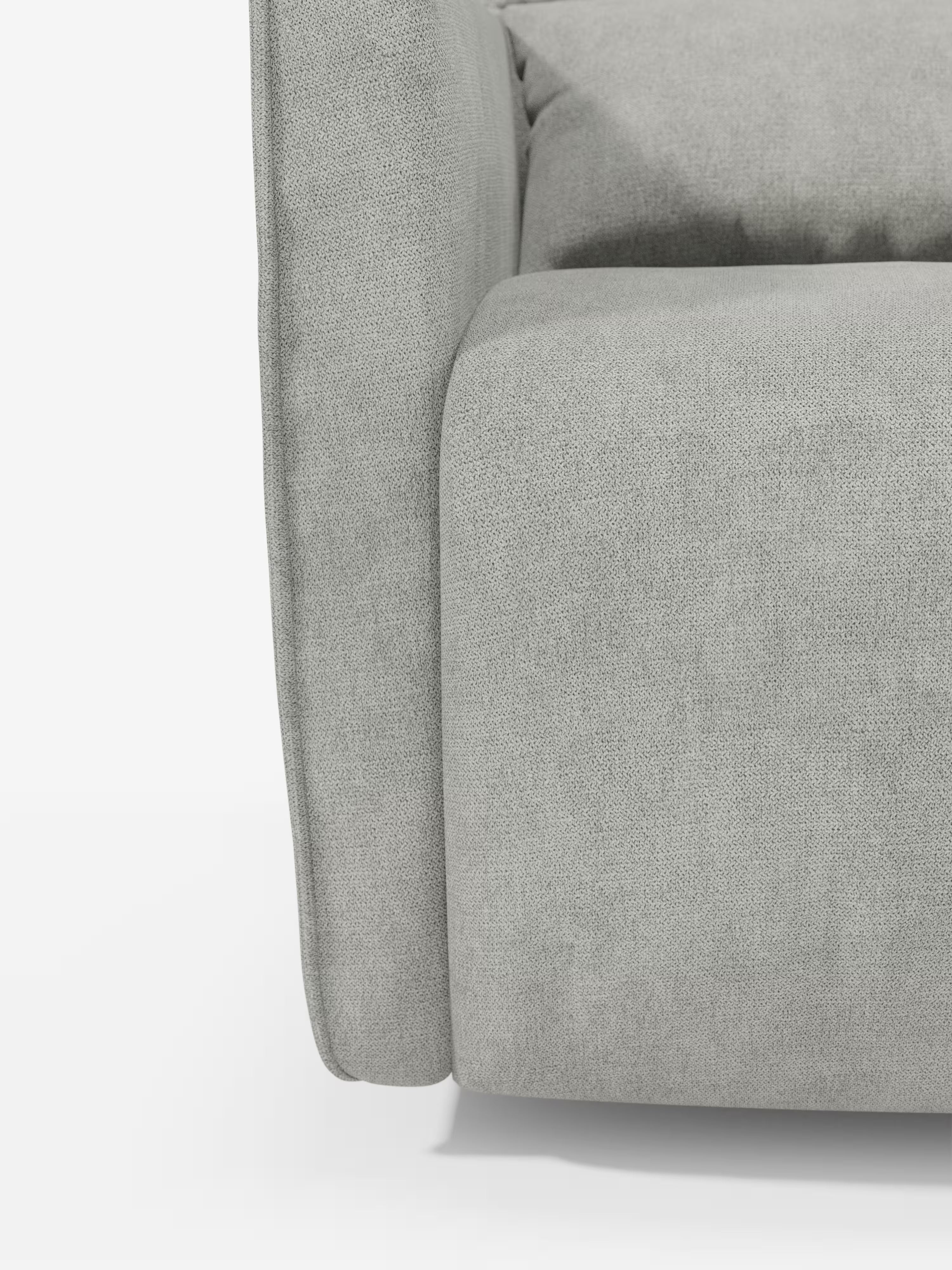 Tulla poltrona girevole con cuscino poggiareni - design elegante in tessuto impermeabile