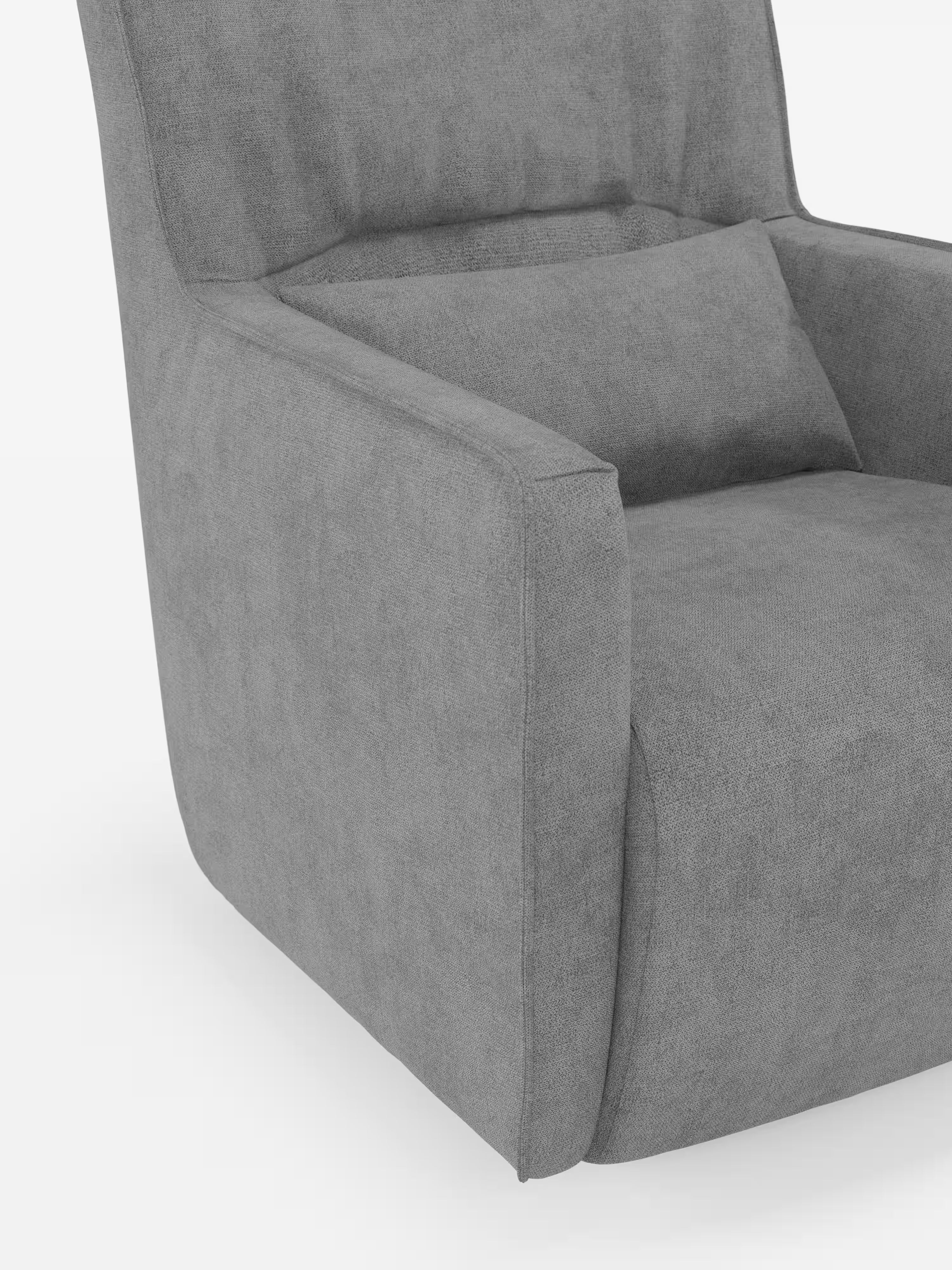 Tulla poltrona girevole con cuscino poggiareni - design elegante in tessuto impermeabile