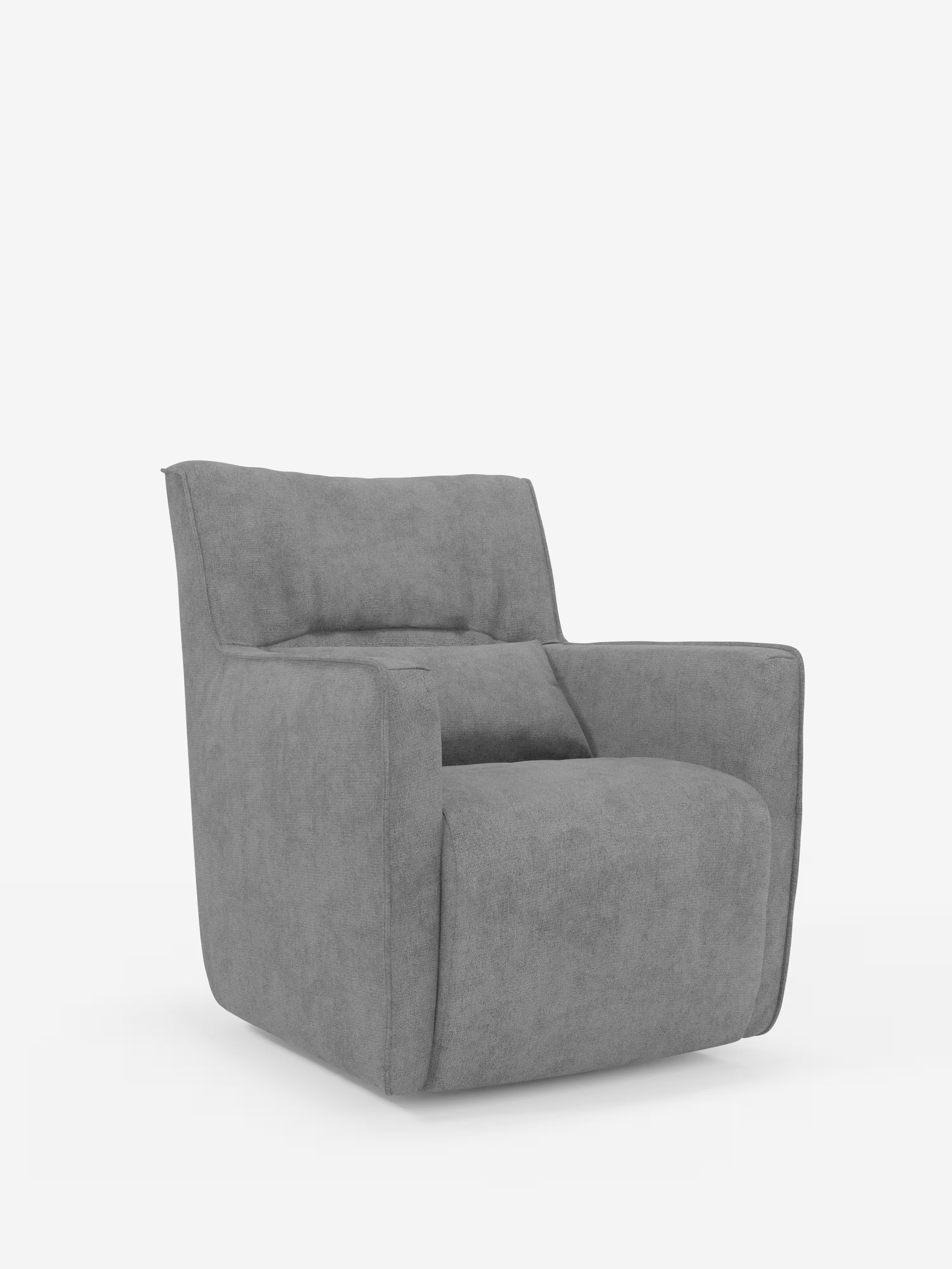 Tulla poltrona girevole con cuscino poggiareni - design elegante in tessuto impermeabile