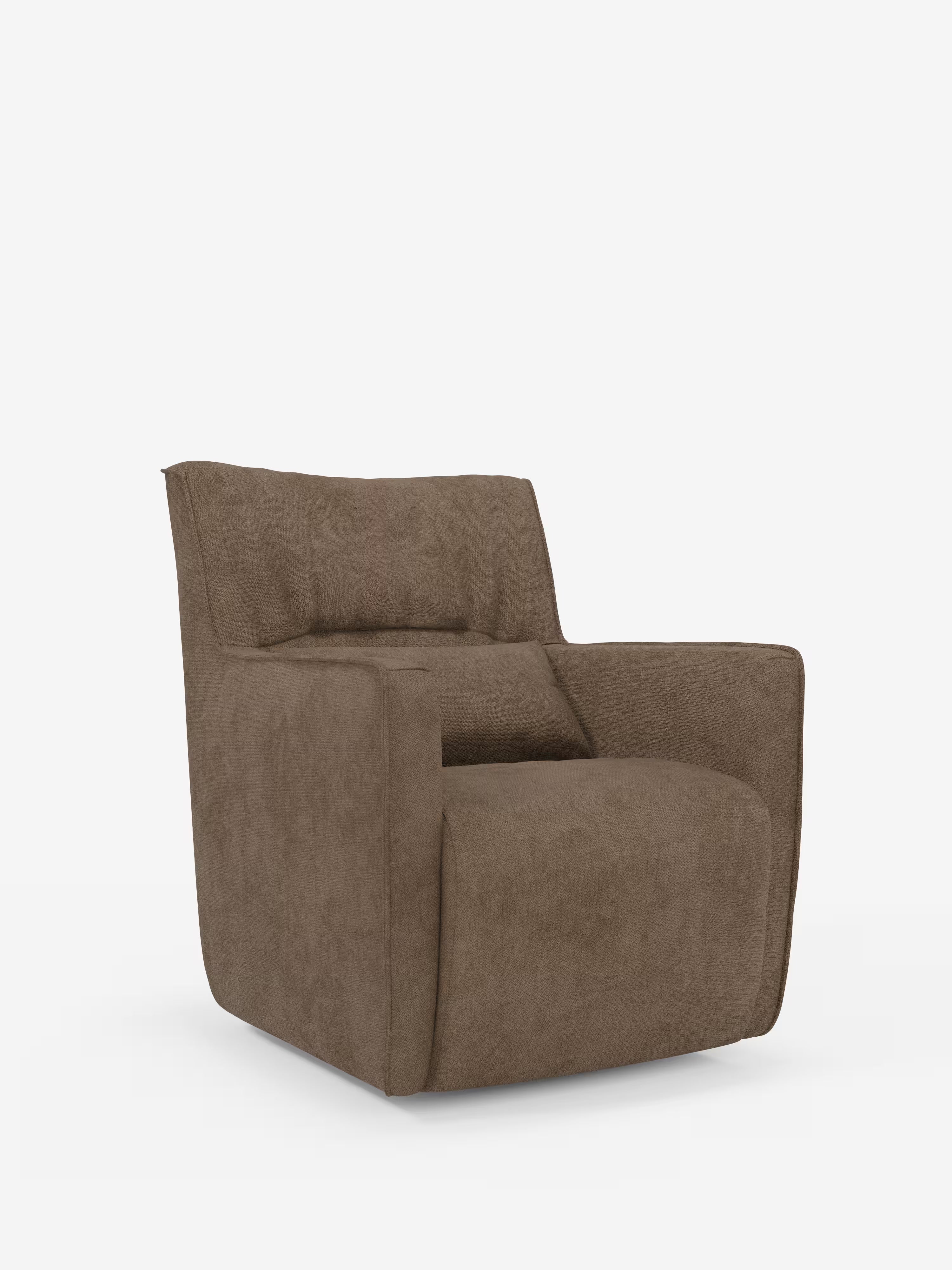 Tulla poltrona girevole con cuscino poggiareni - design elegante in tessuto impermeabile