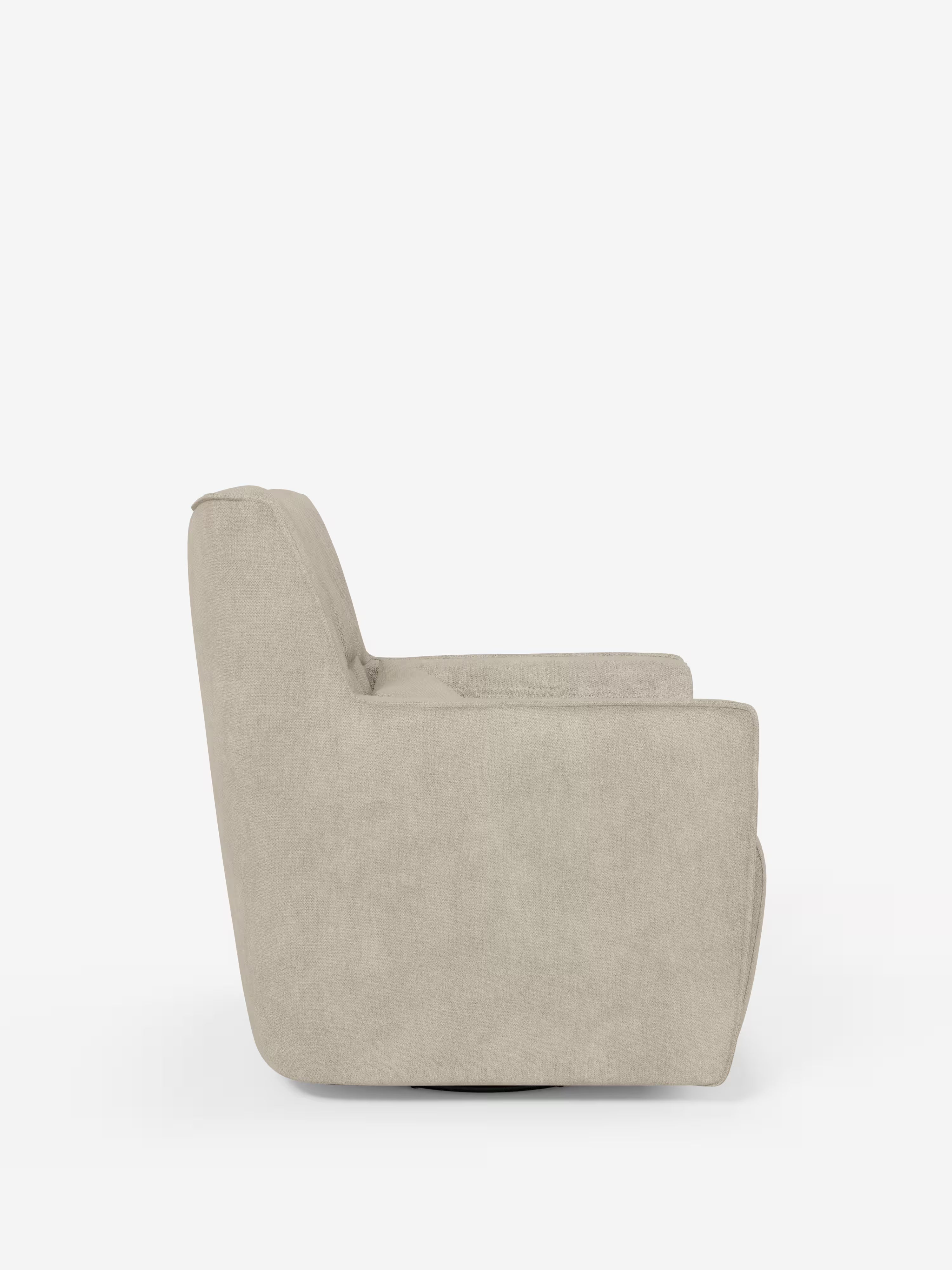 Tulla poltrona girevole con cuscino poggiareni - design elegante in tessuto impermeabile