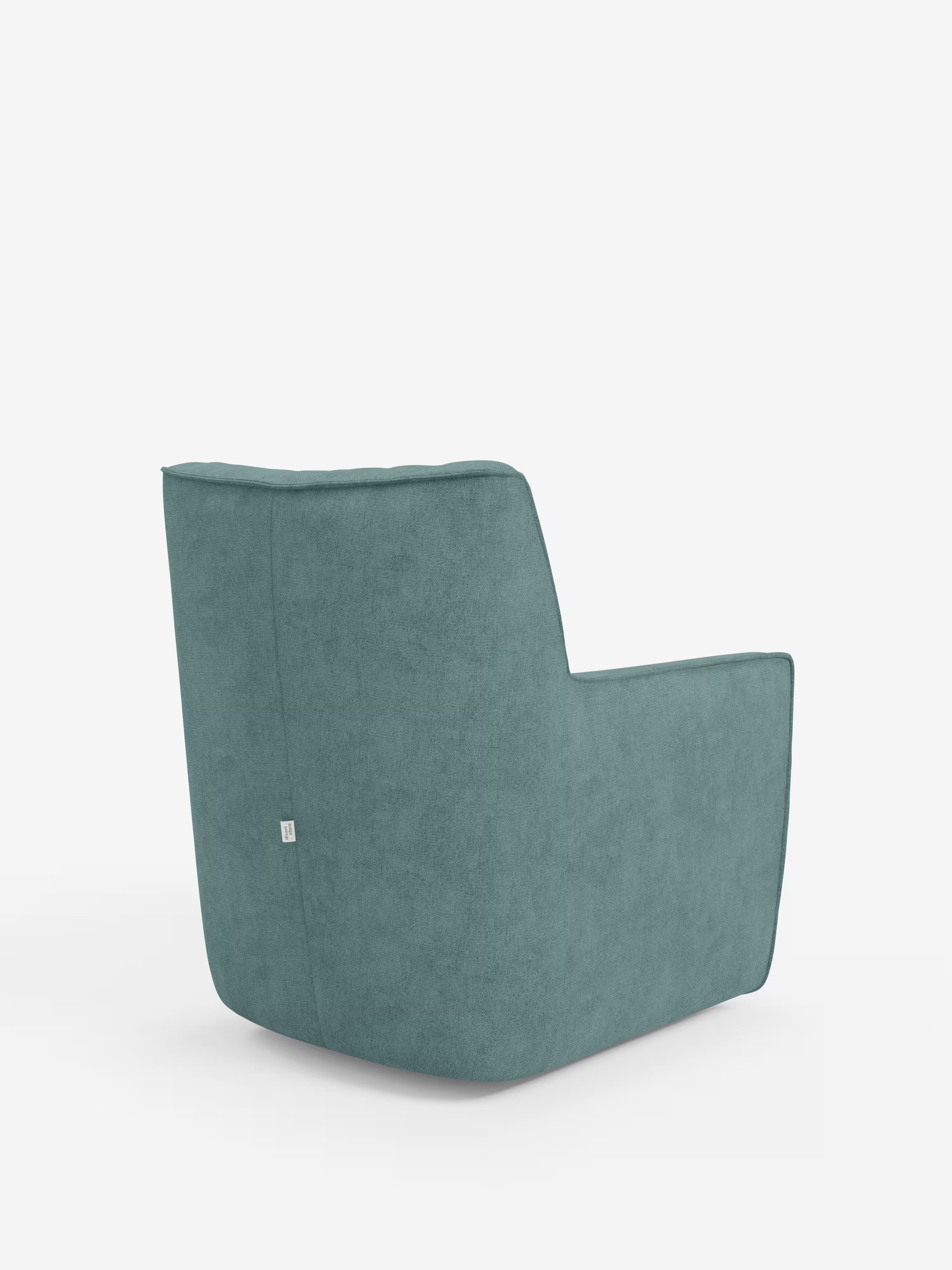 Tulla poltrona girevole con cuscino poggiareni - design elegante in tessuto impermeabile