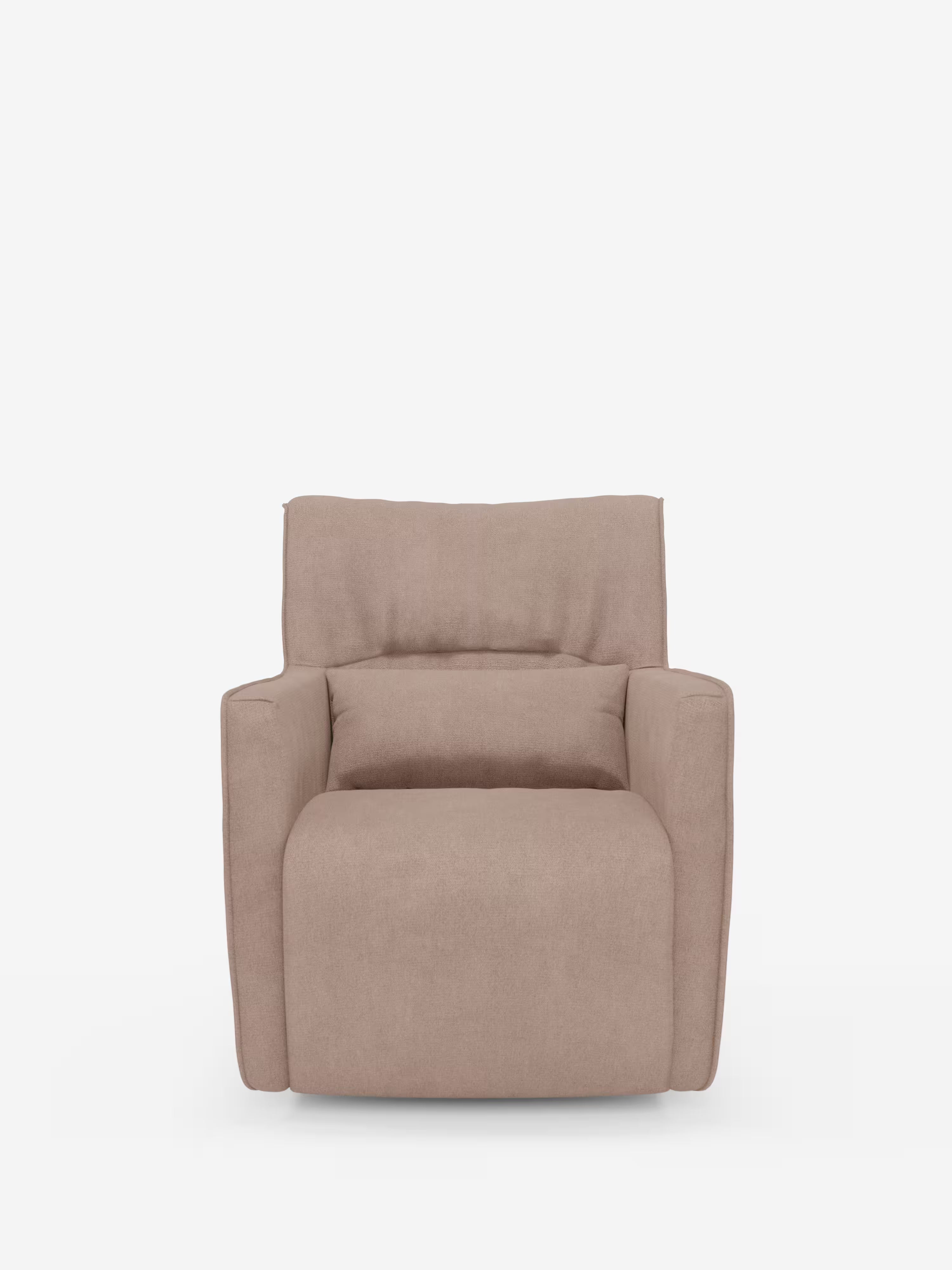 Tulla poltrona girevole con cuscino poggiareni - design elegante in tessuto impermeabile