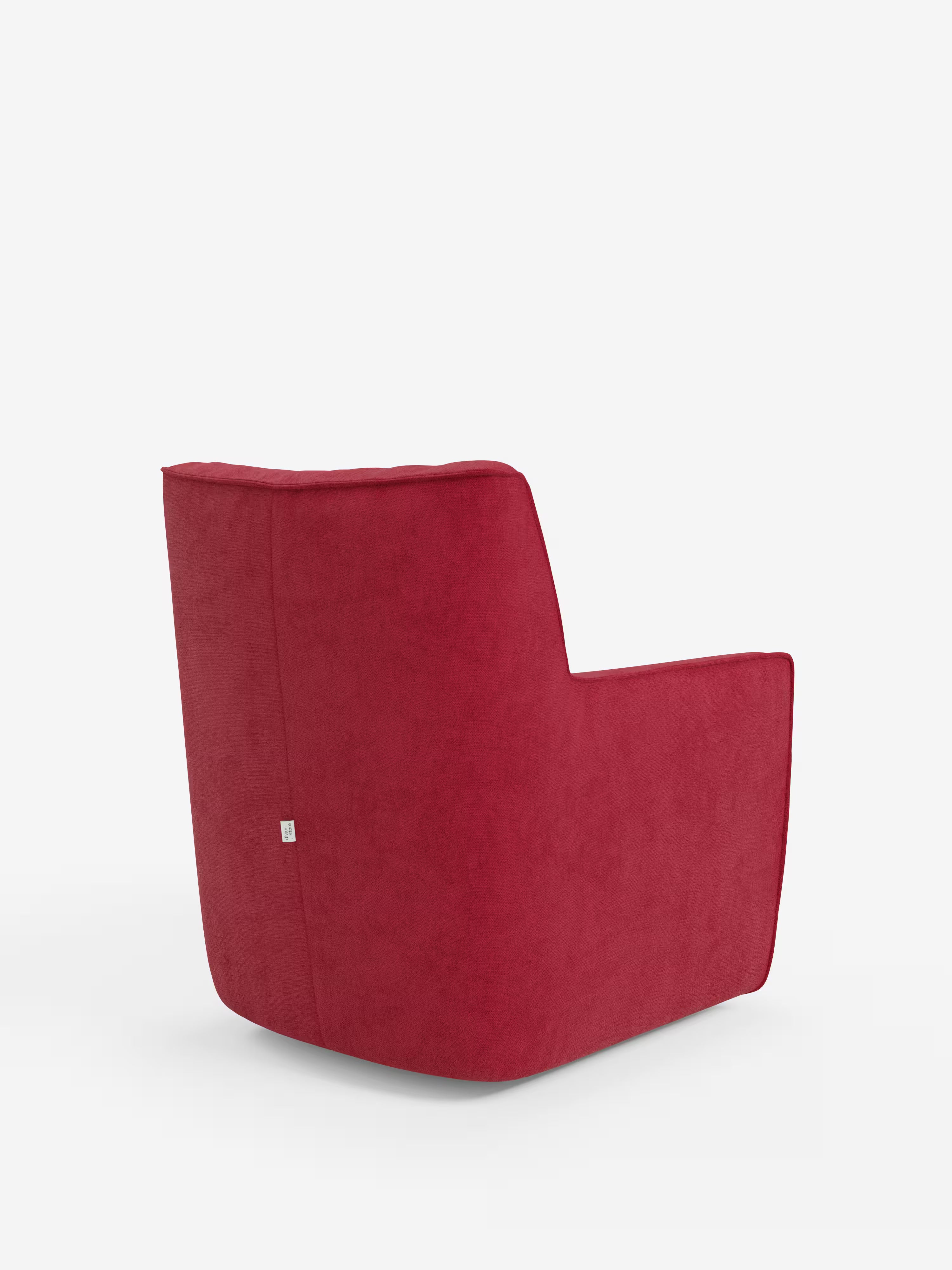 Tulla poltrona girevole con cuscino poggiareni - design elegante in tessuto impermeabile