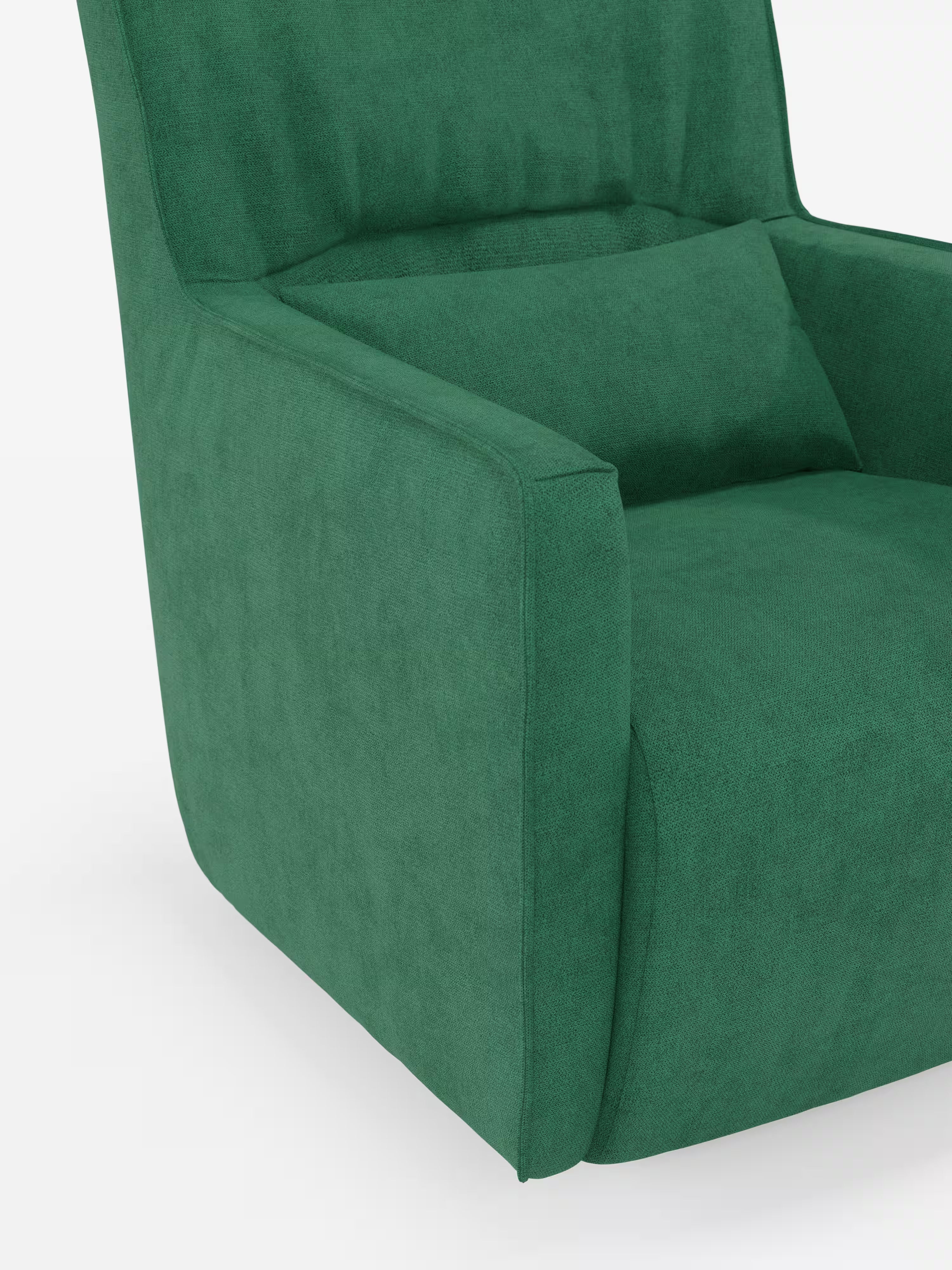 Tulla poltrona girevole con cuscino poggiareni - design elegante in tessuto impermeabile