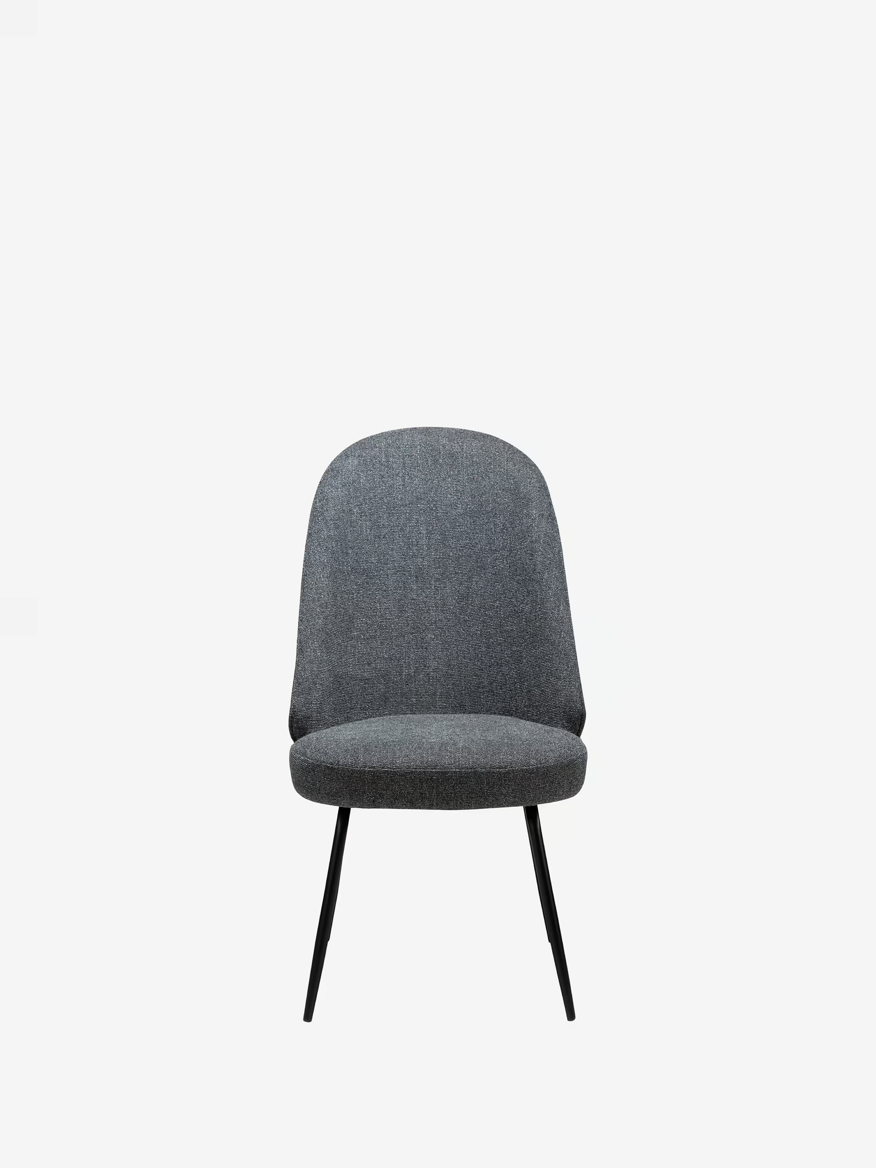 Utopia chaise avec dossier haut en bouclé et pieds en métal