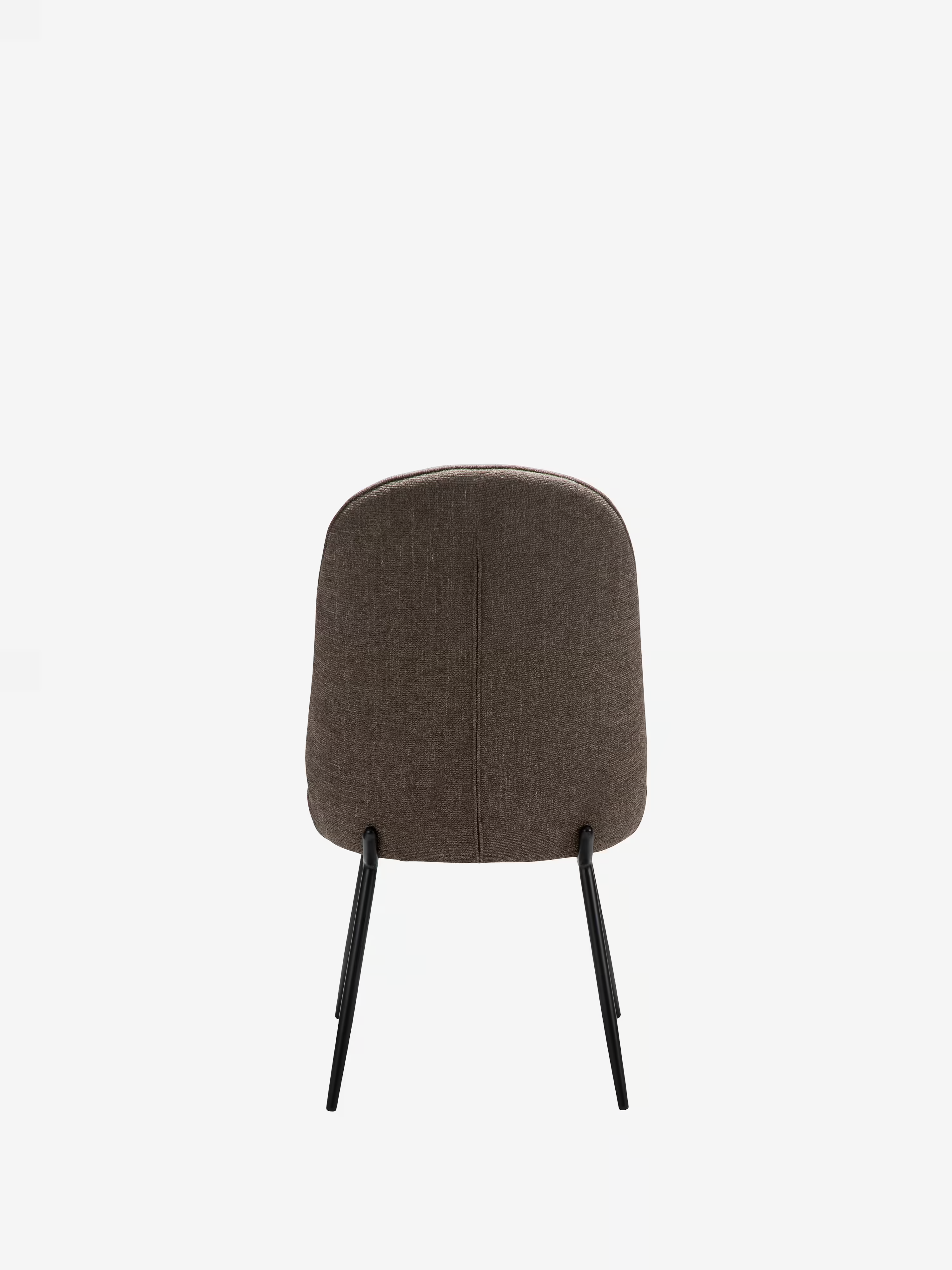 Utopia chaise avec dossier haut en bouclé et pieds en métal