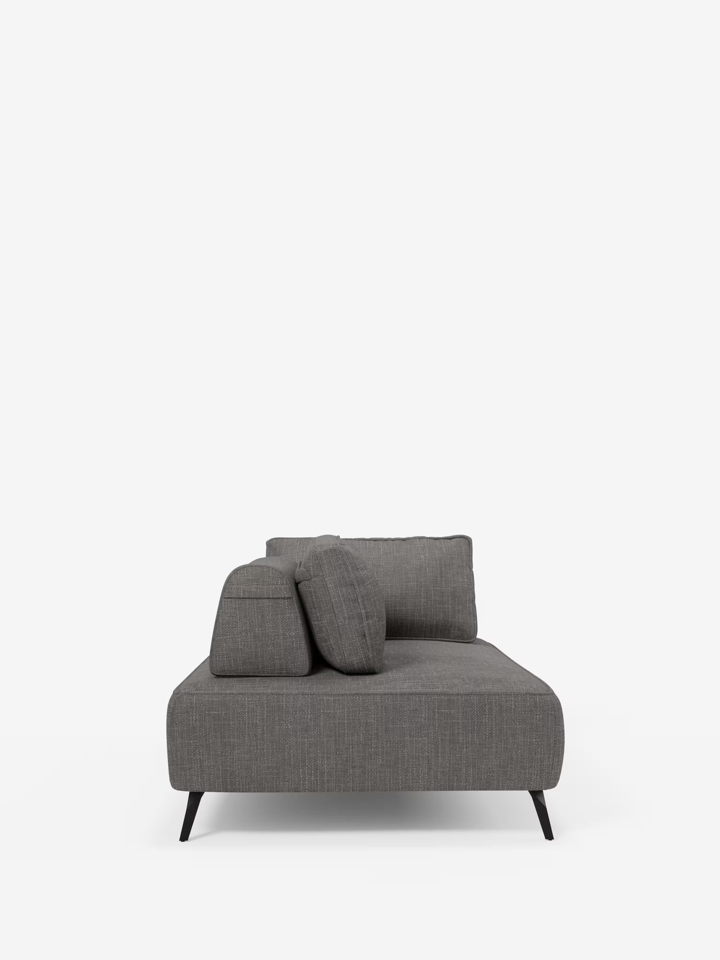 Volta divano modulare con schienali mobili e funzione letto in elegante ciniglia impermeabile