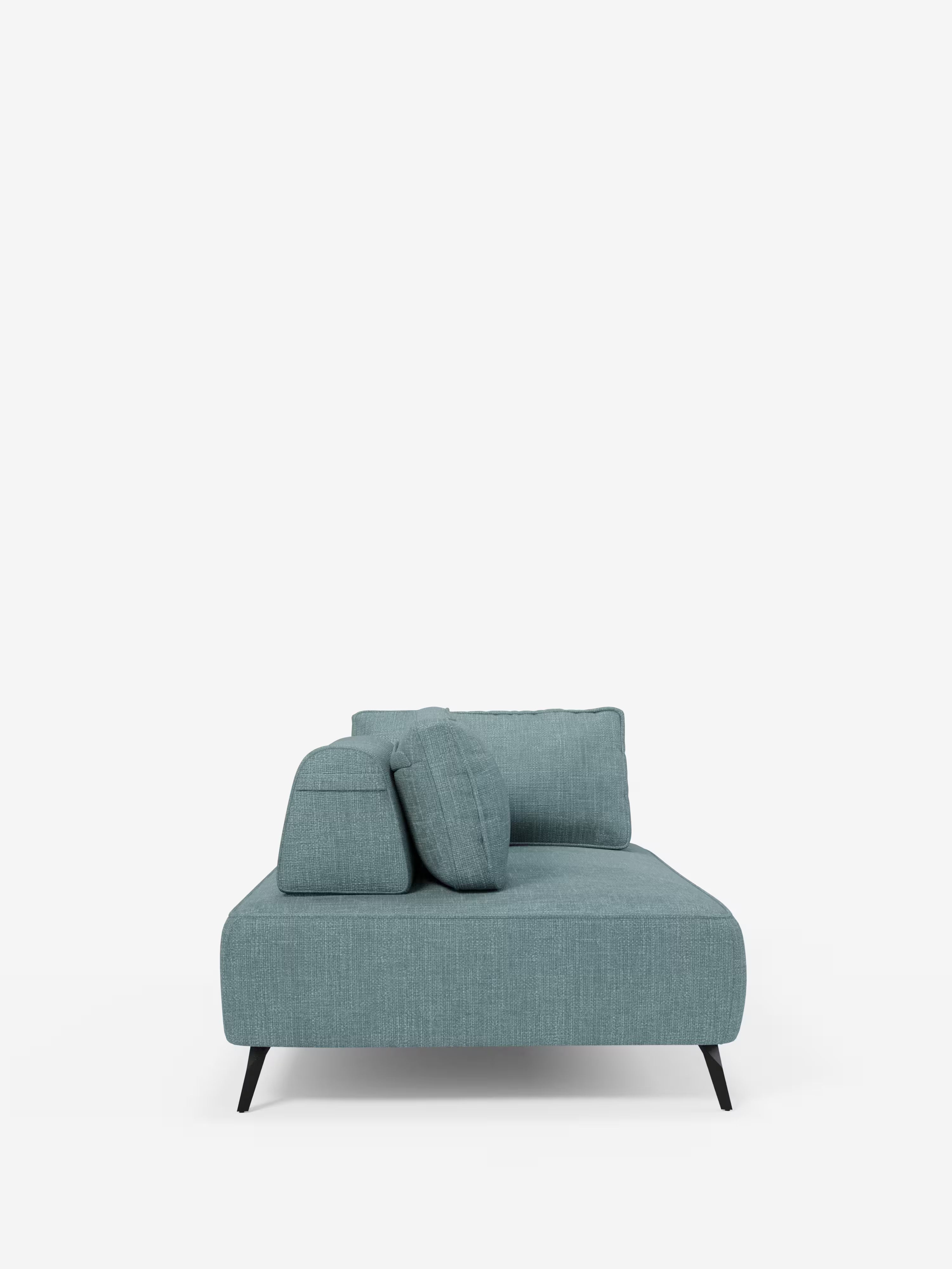 Volta divano modulare con schienali mobili e funzione letto in elegante ciniglia impermeabile