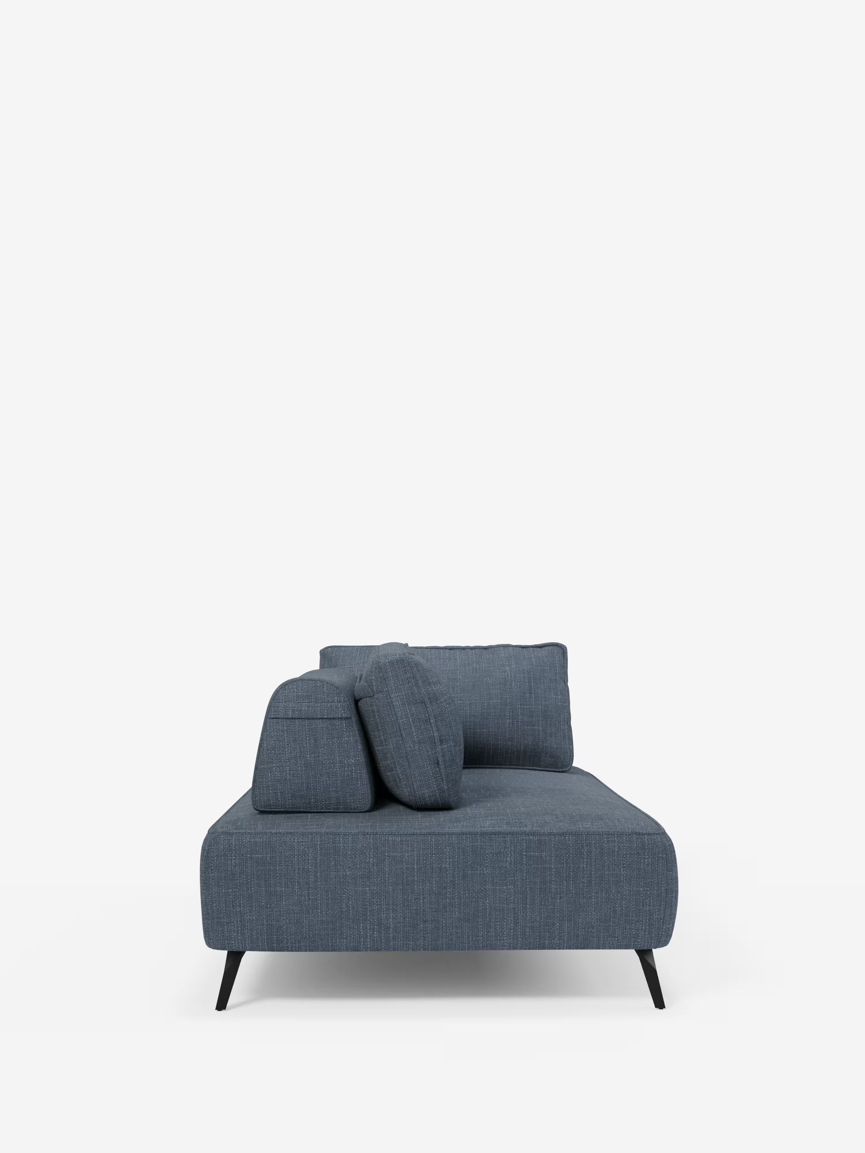 Volta divano modulare con schienali mobili e funzione letto in elegante ciniglia impermeabile