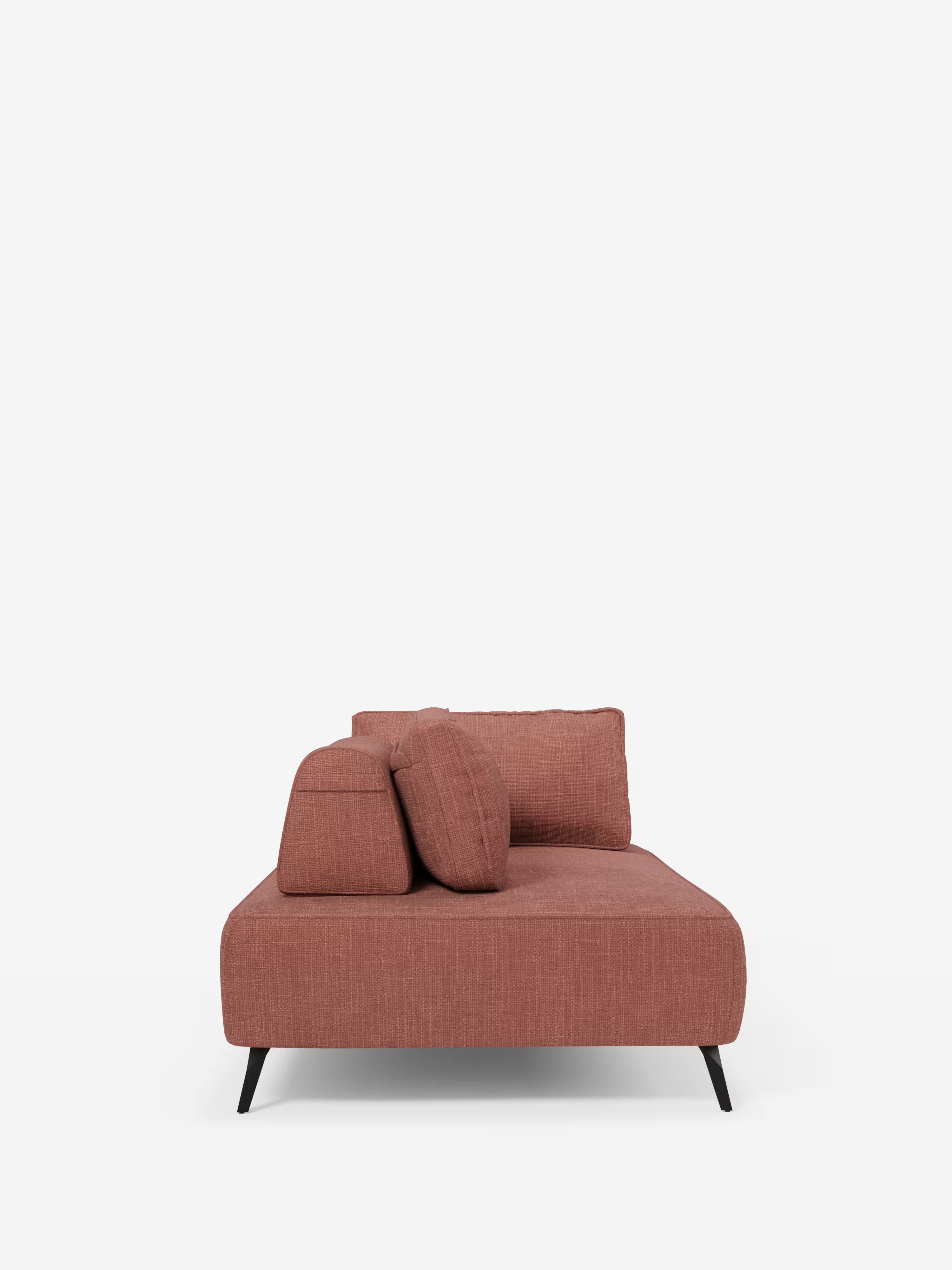 Volta divano modulare con schienali mobili e funzione letto in elegante ciniglia impermeabile